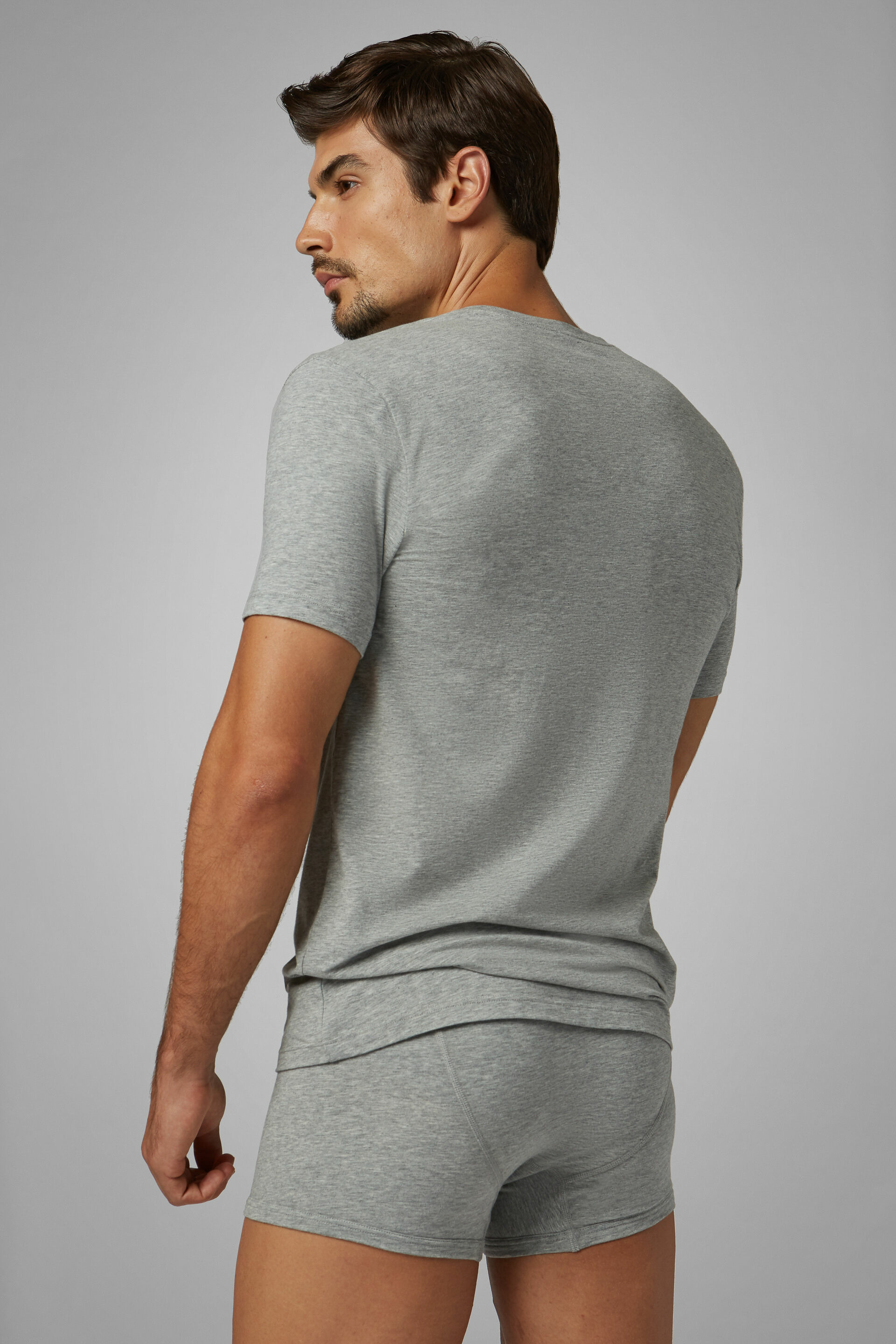 T-Shirt En Jersey De Coton Stretch