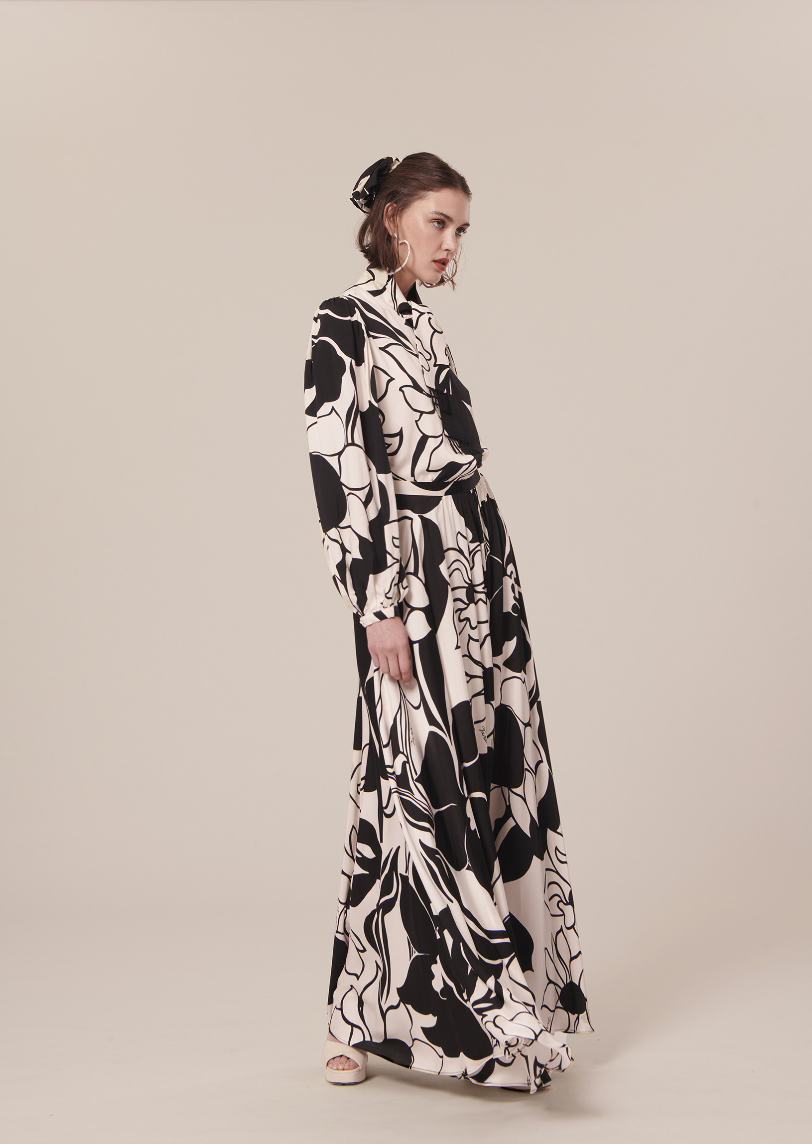 Jupe Joya-Craie en Viscose