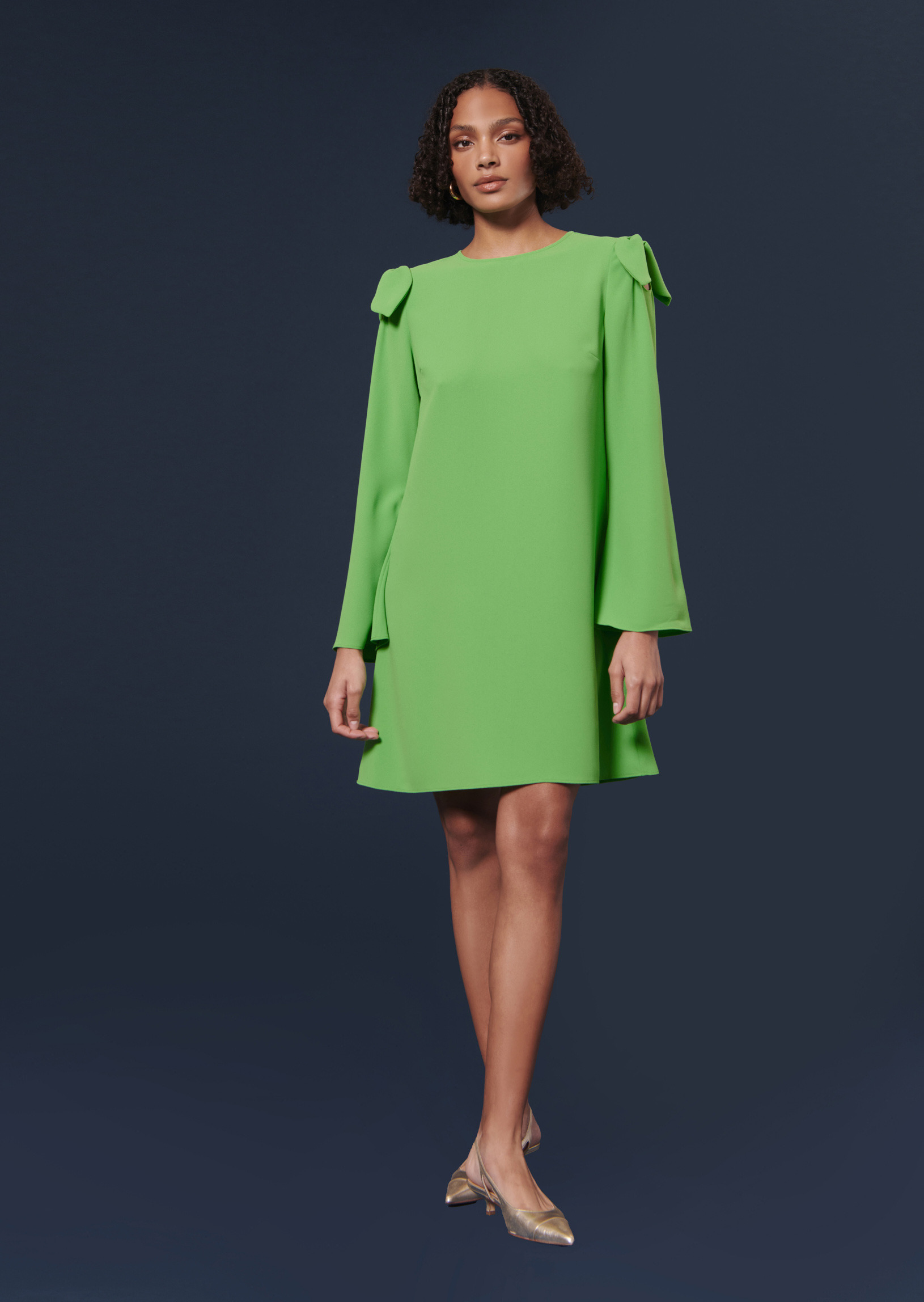 Robe Renato-Vert en Polyester