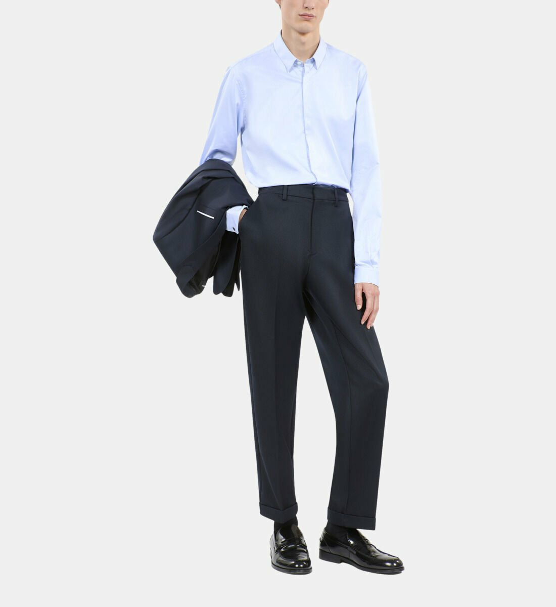 Pantalon Bleu Marine Homme