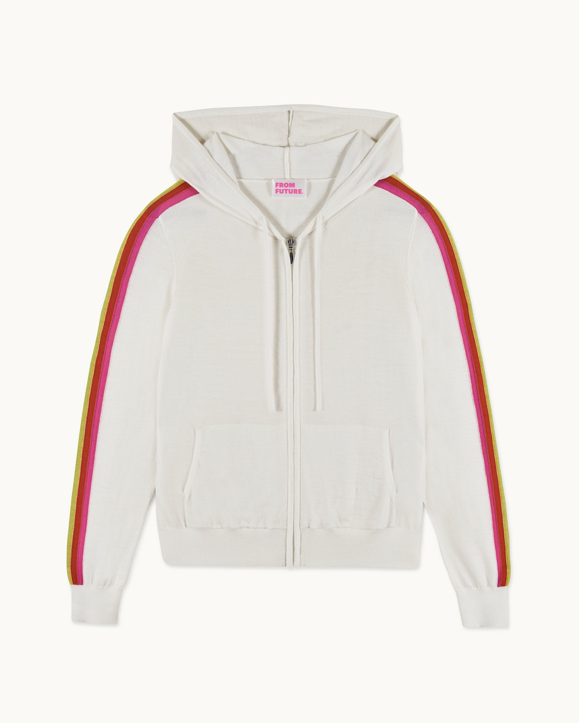 Pull Hoodie Bandes Multicolores