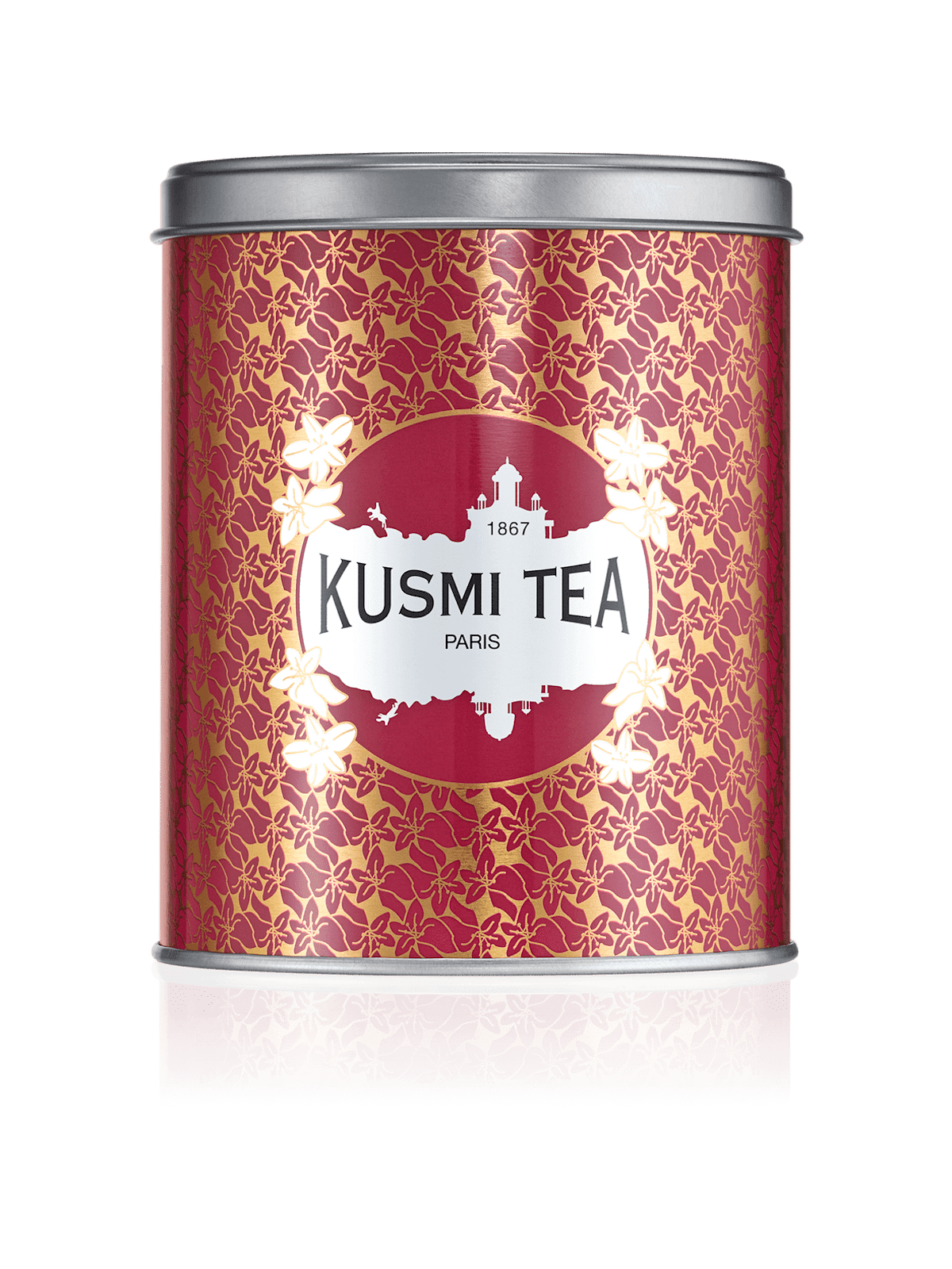 Tea caddy rouge - boîte vide 300g