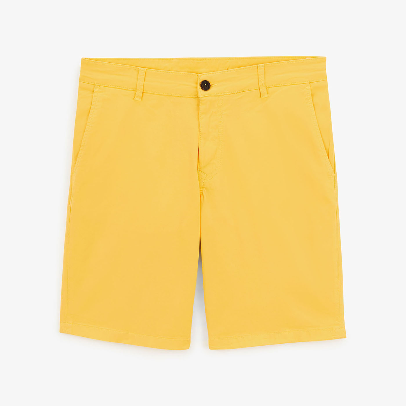 Bermuda comfort fit jaune soleil
