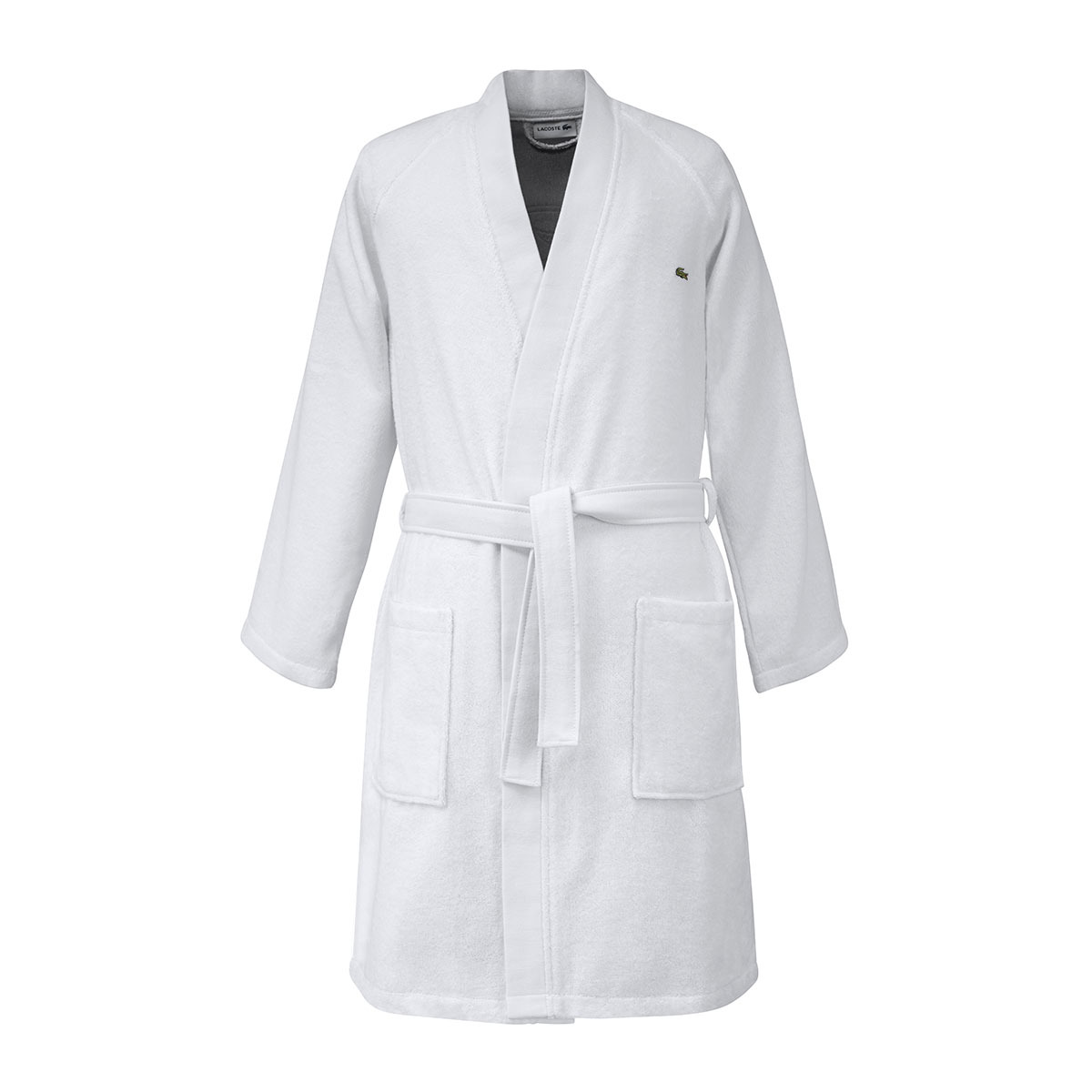 Lacoste - Peignoir de bain en coton 400 g/m², L Défilé