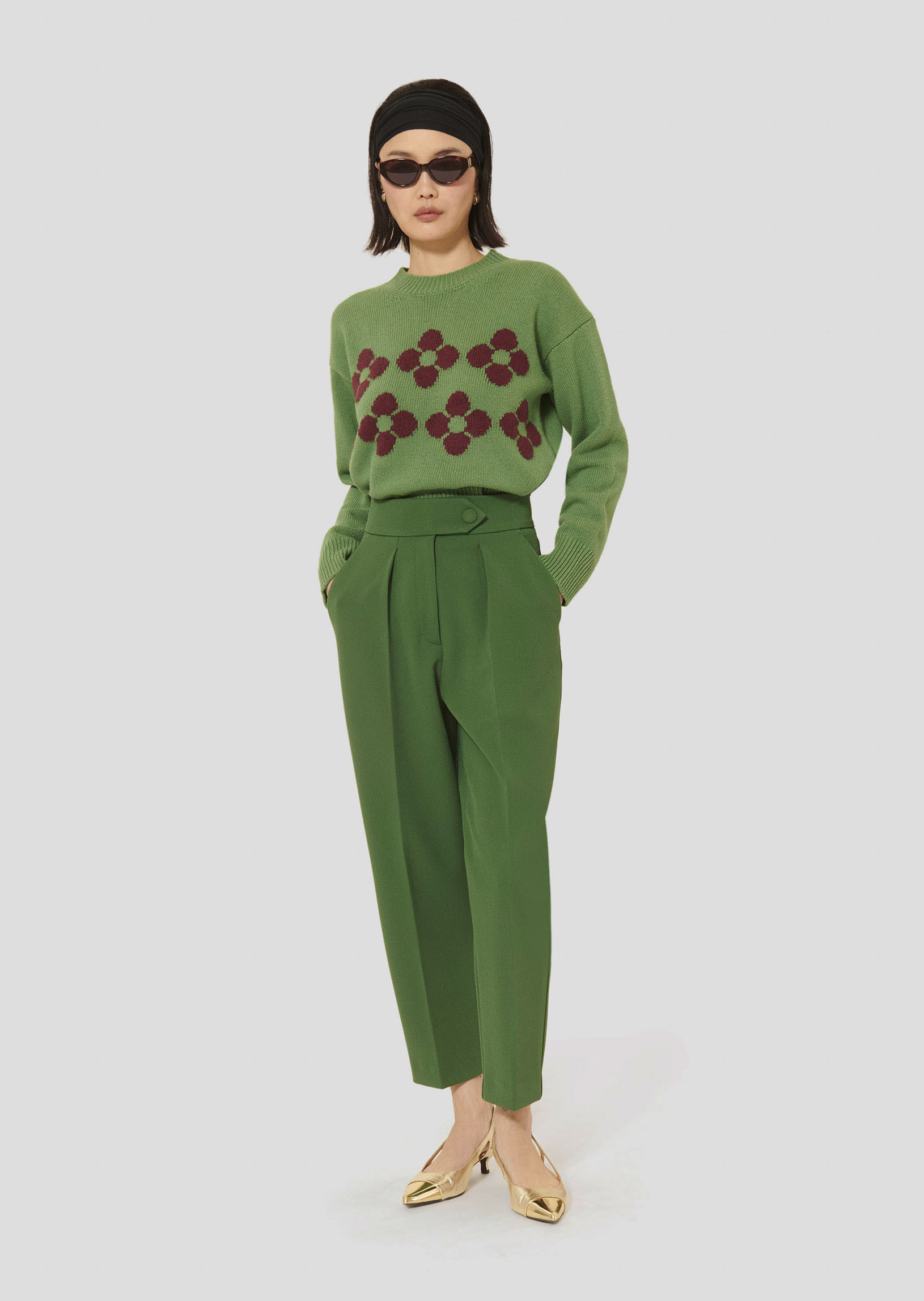Pantalon Paaso-Cactus en Polyester Recyclé