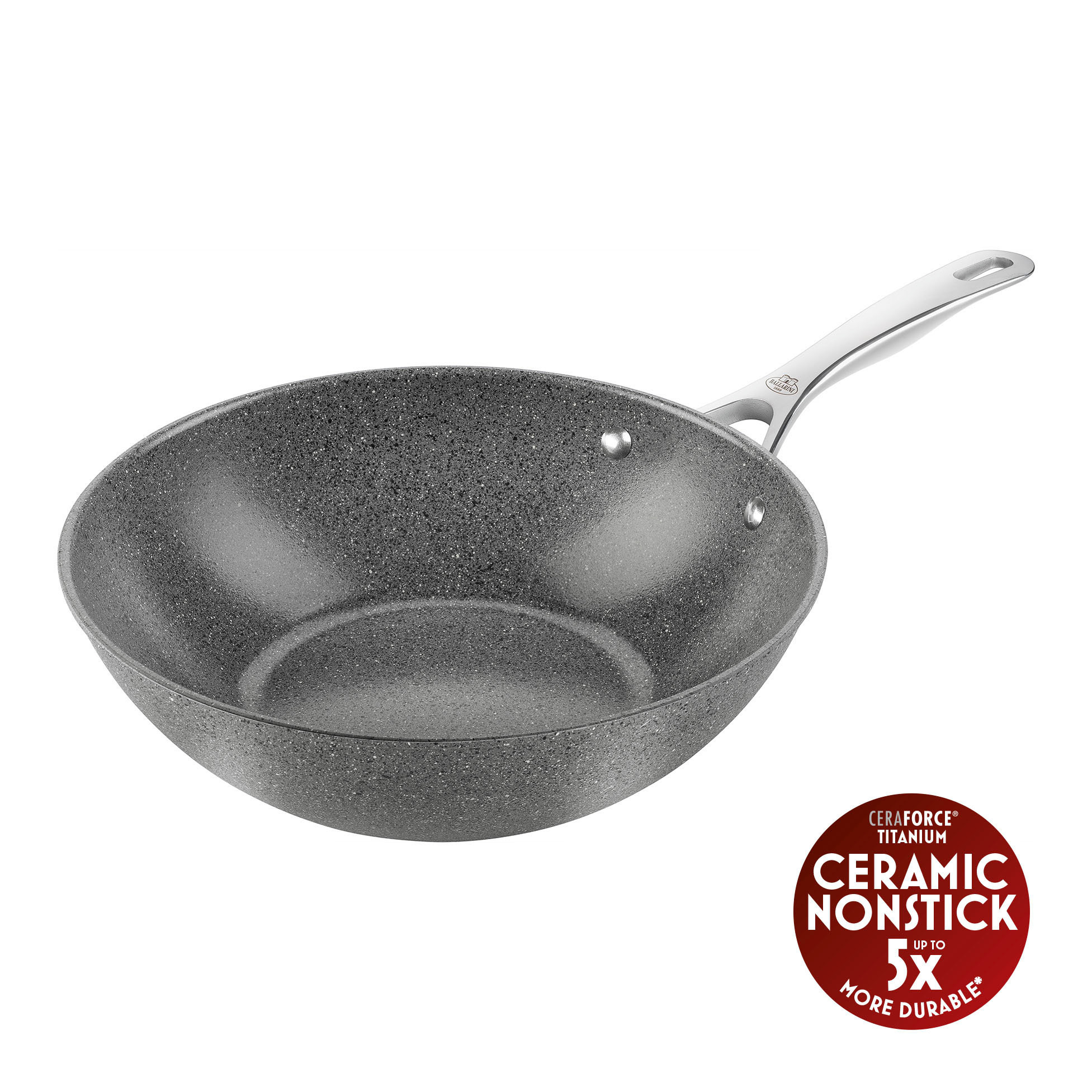Wok manche 30 cm Salina - Revêtement céramique CERAFORCE® TITANIUM