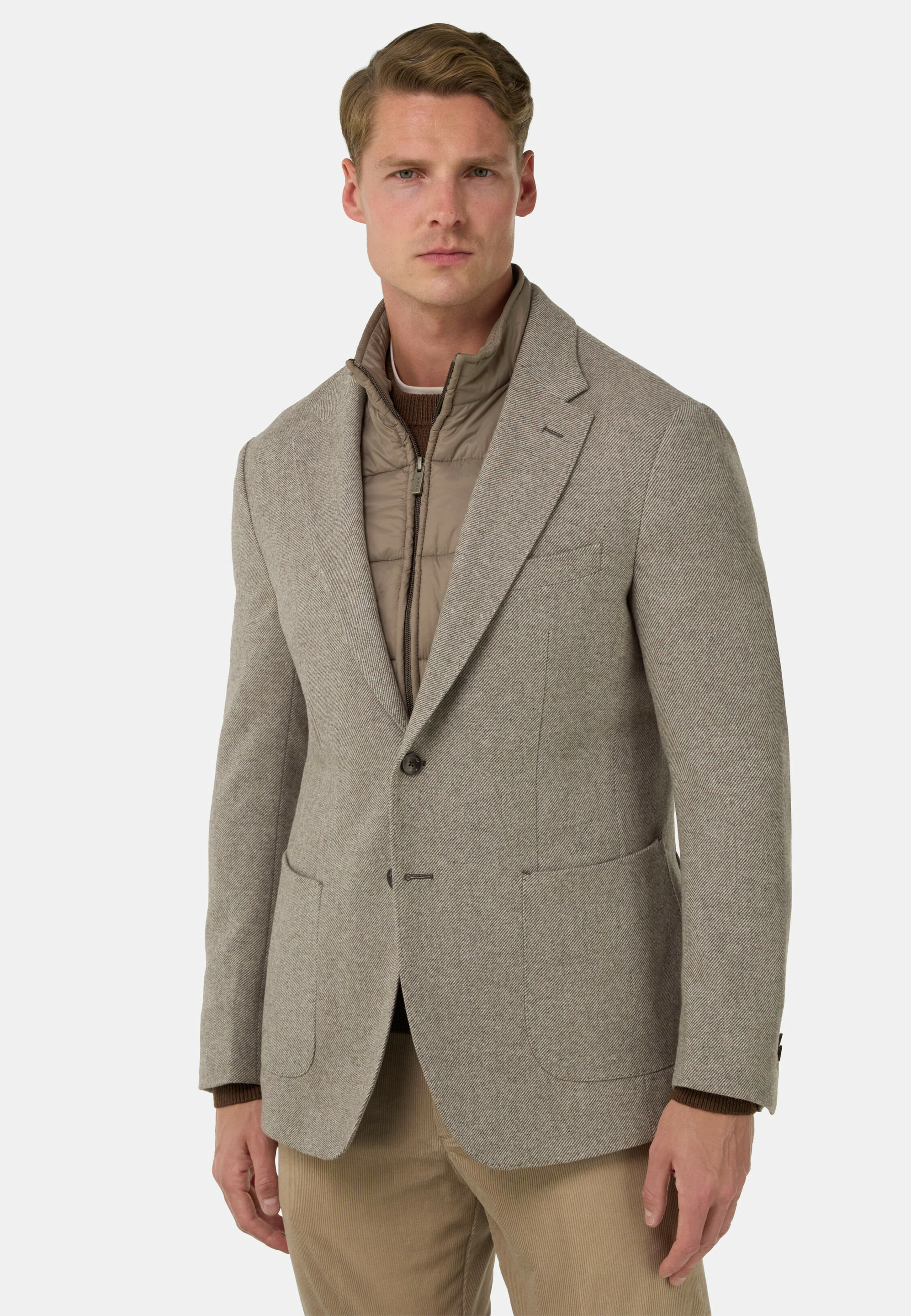 Veste Gilet Motif En Diagonale