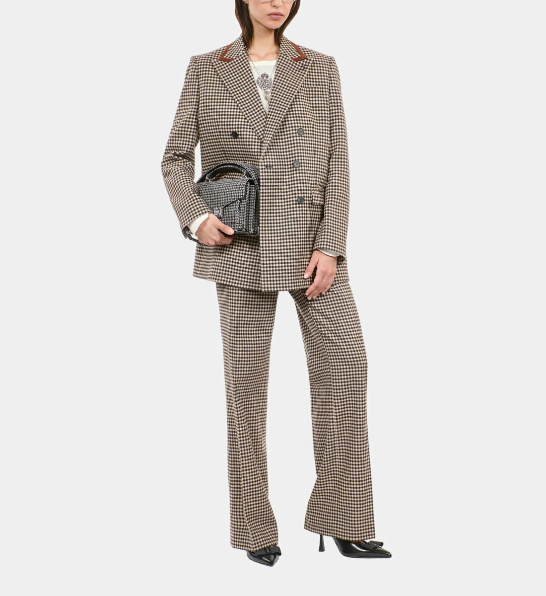Veste Tailleur À Carreaux Vichy Femme