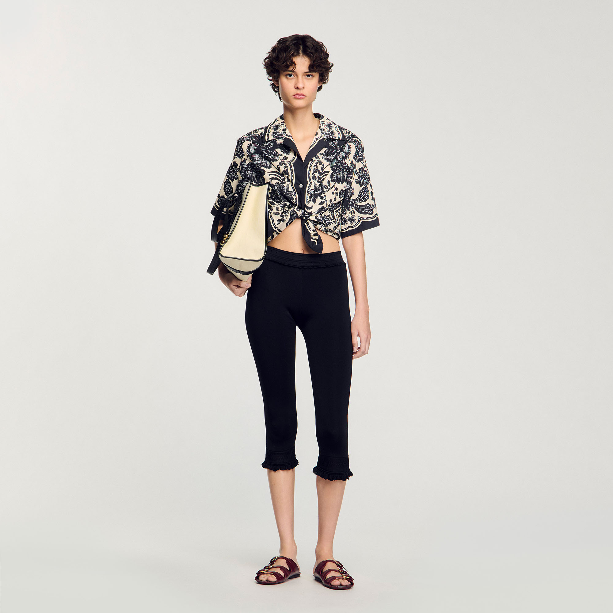 Chemise à imprimé fleuri hawaïen