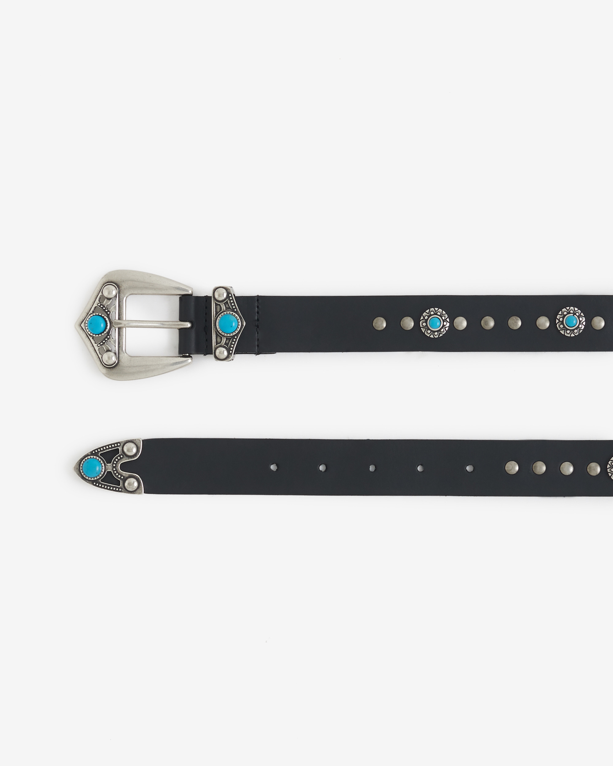 Ceinture En Cuir À Studs Polly
