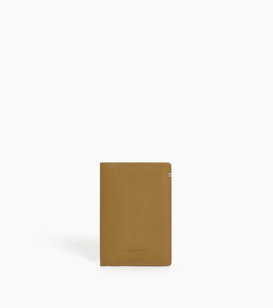 Porte cartes vertical Martin en cuir lisse
