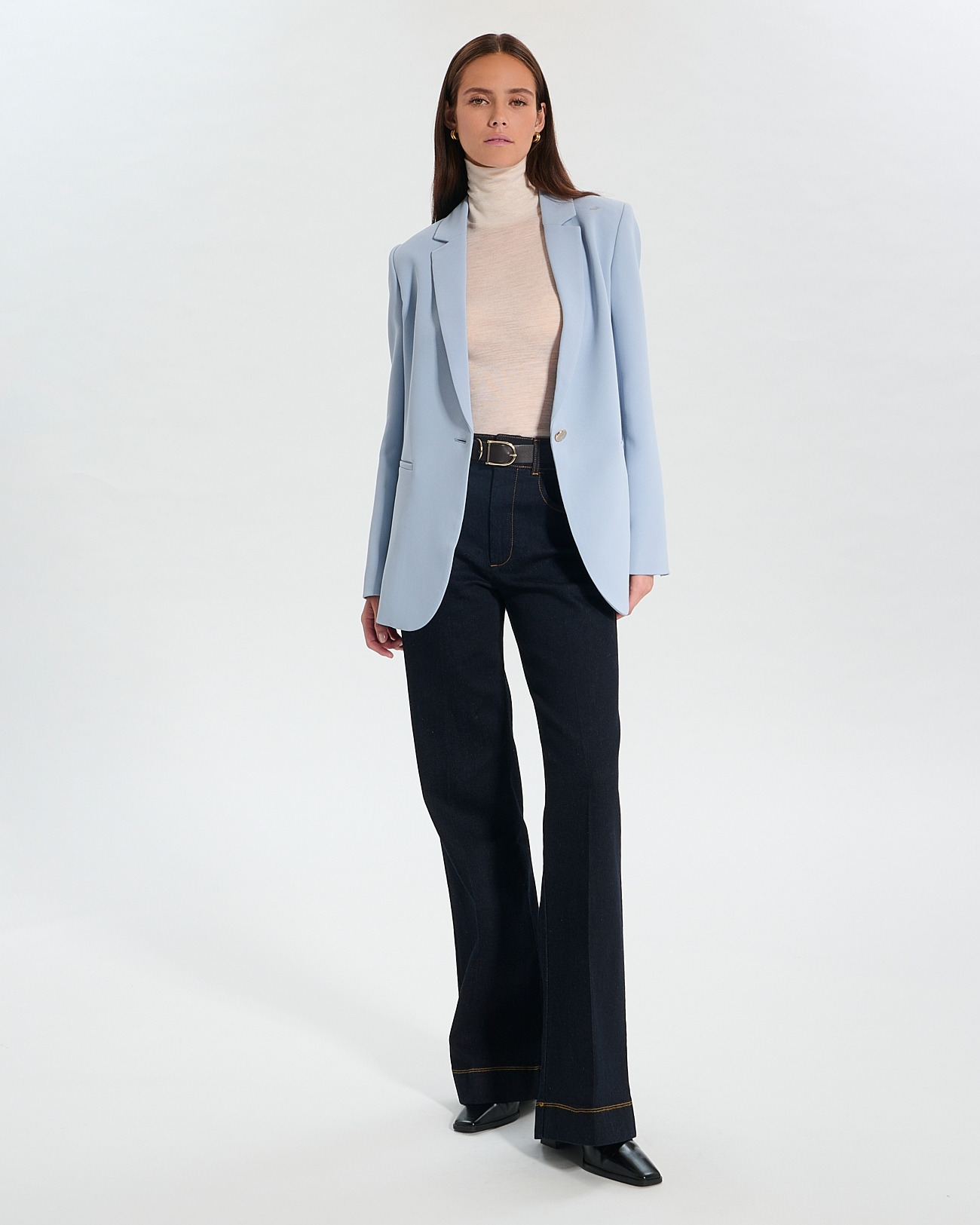 Veste Victorina Bleu Ciel en Polyester
