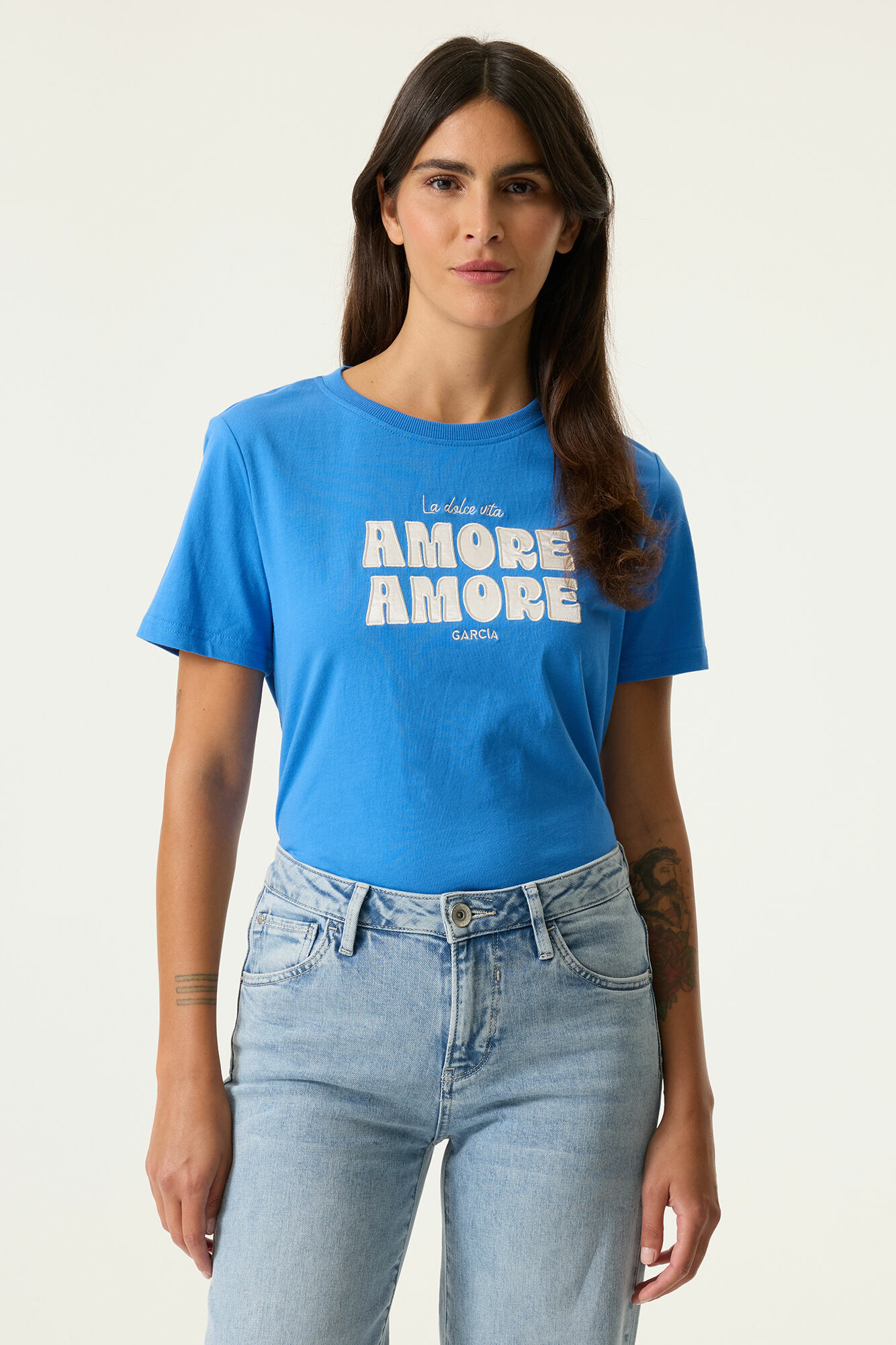 Women T-shirt Blue