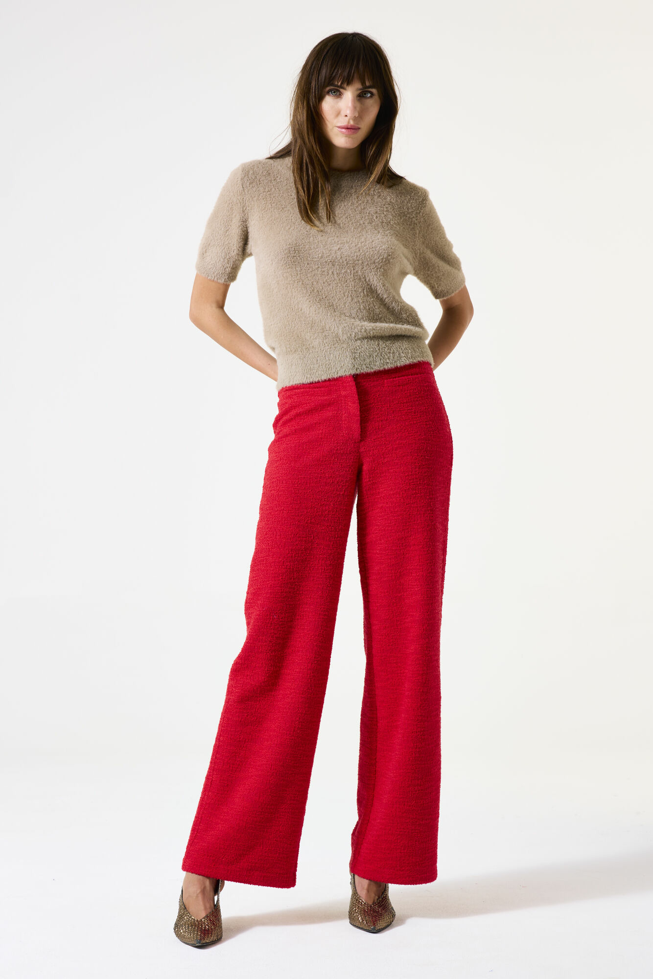 Women Pants Red