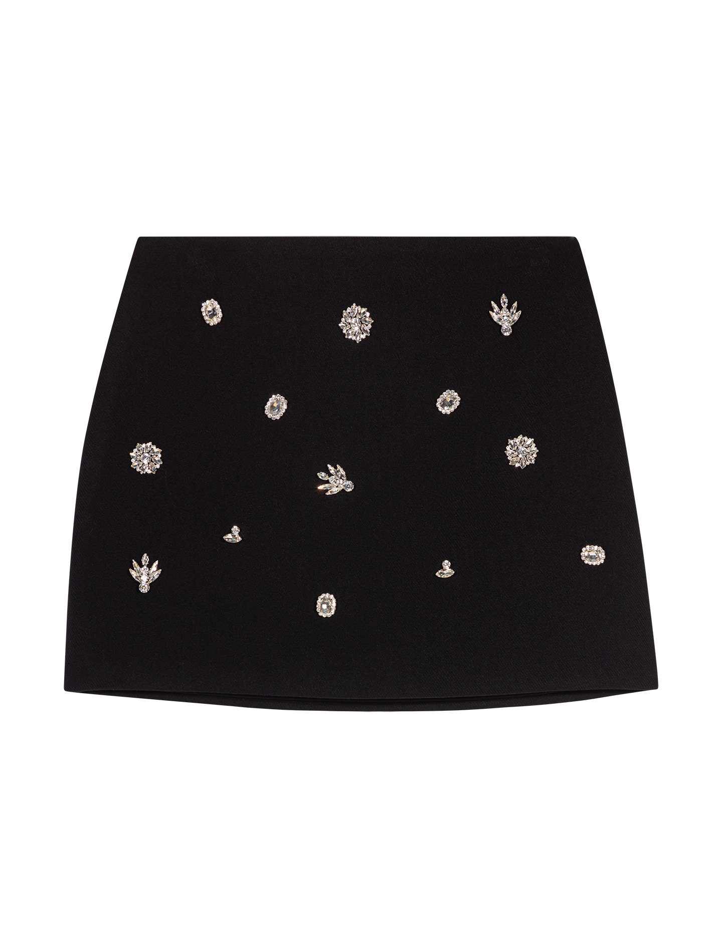 Short trompe l'œil à strass