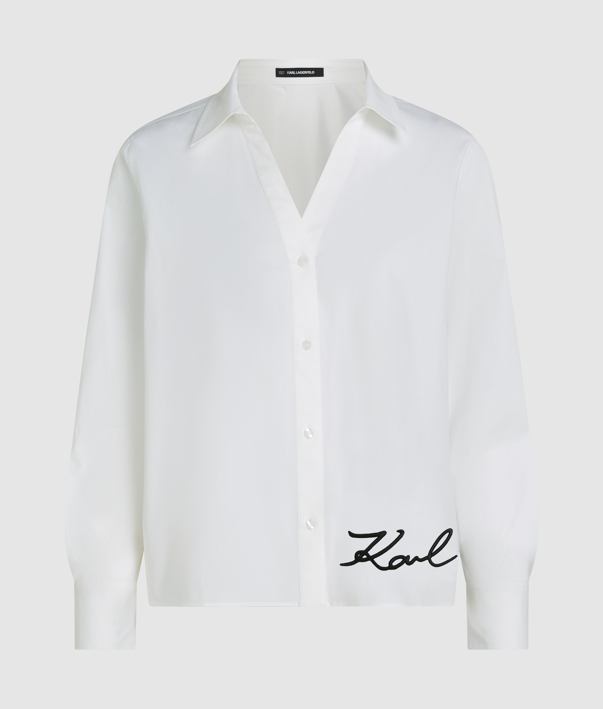 SIGNATURE EDGE POPLIN BLOUSE