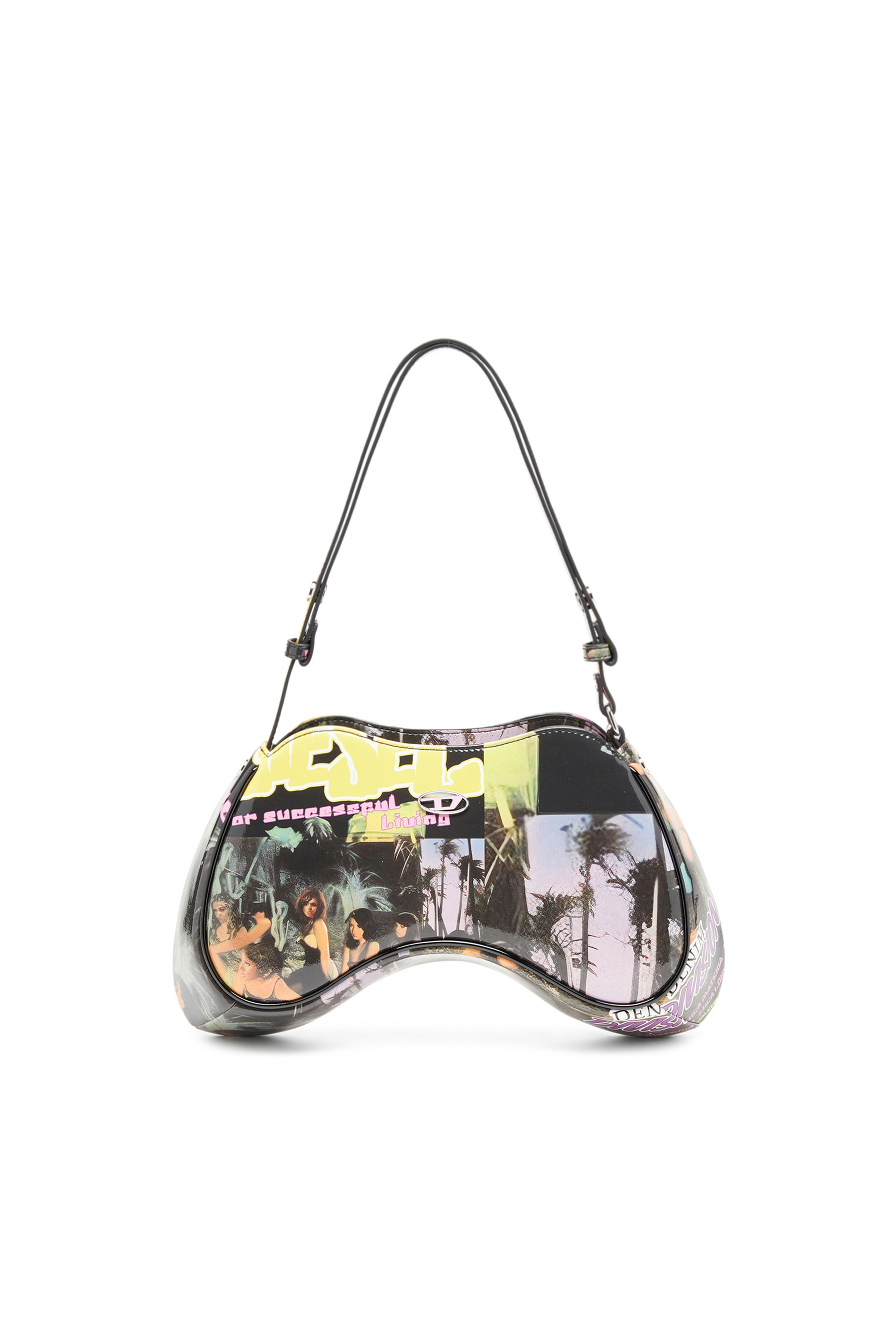 Play-Sac à bandoulière en PU glossy imprimé