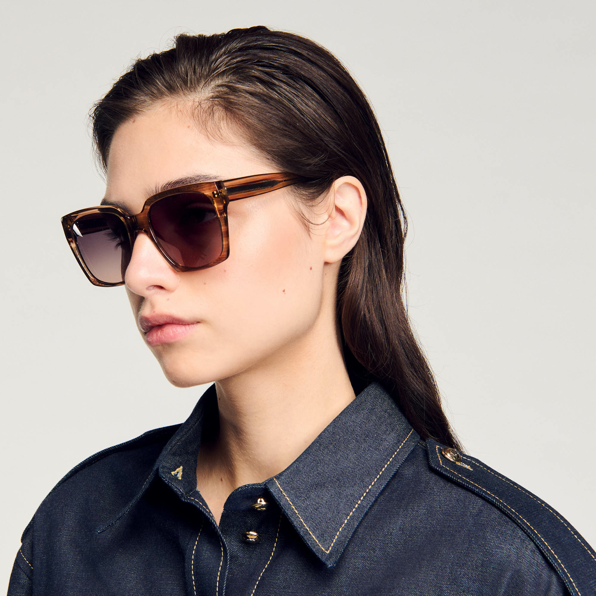 Lunettes de soleil larges