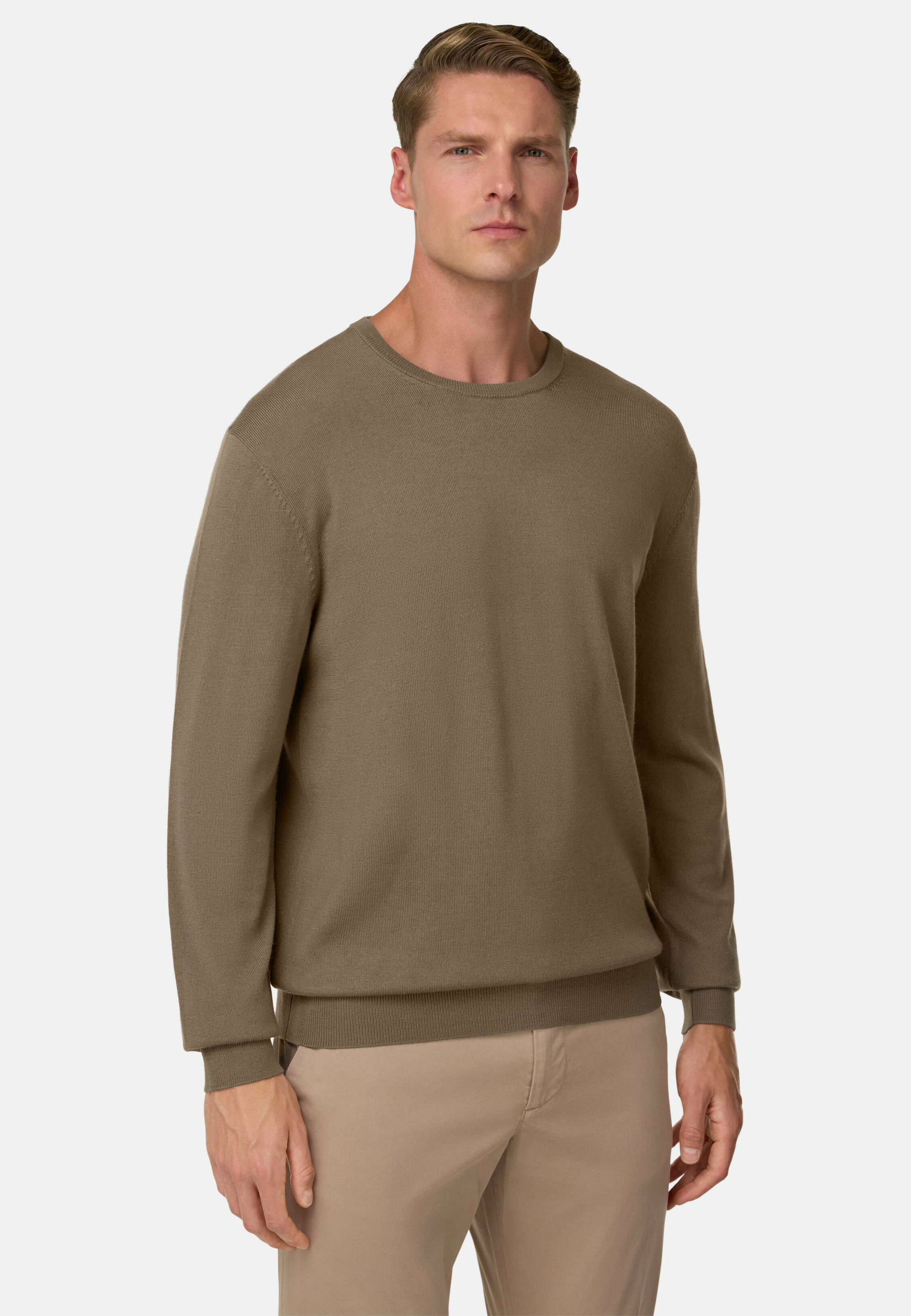 Pull Col Rond en Laine Mérinos