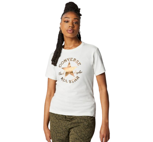 Chuck Patch Metallic Tee Black