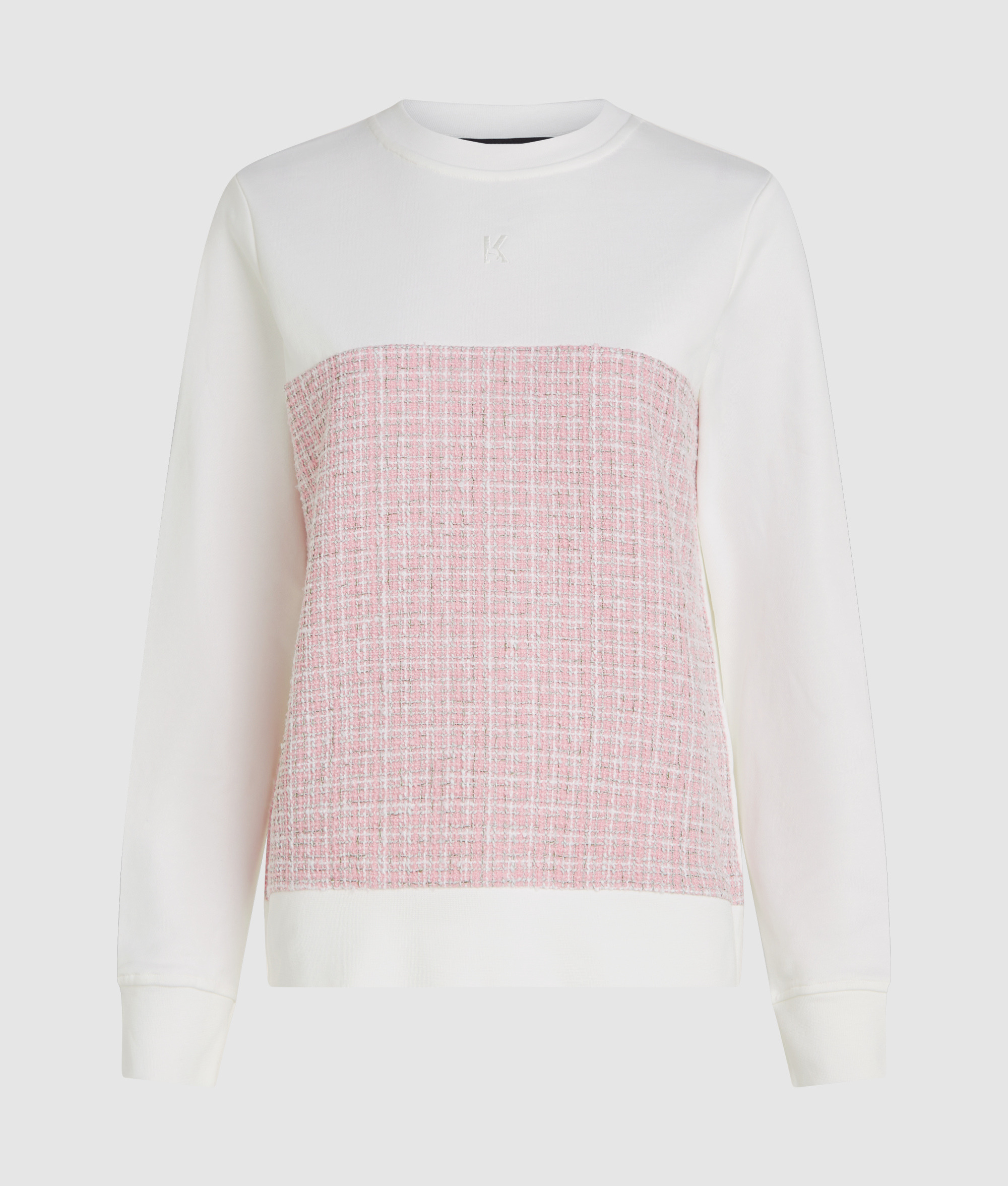 BOUCLE DETAIL SWEATSHIRT