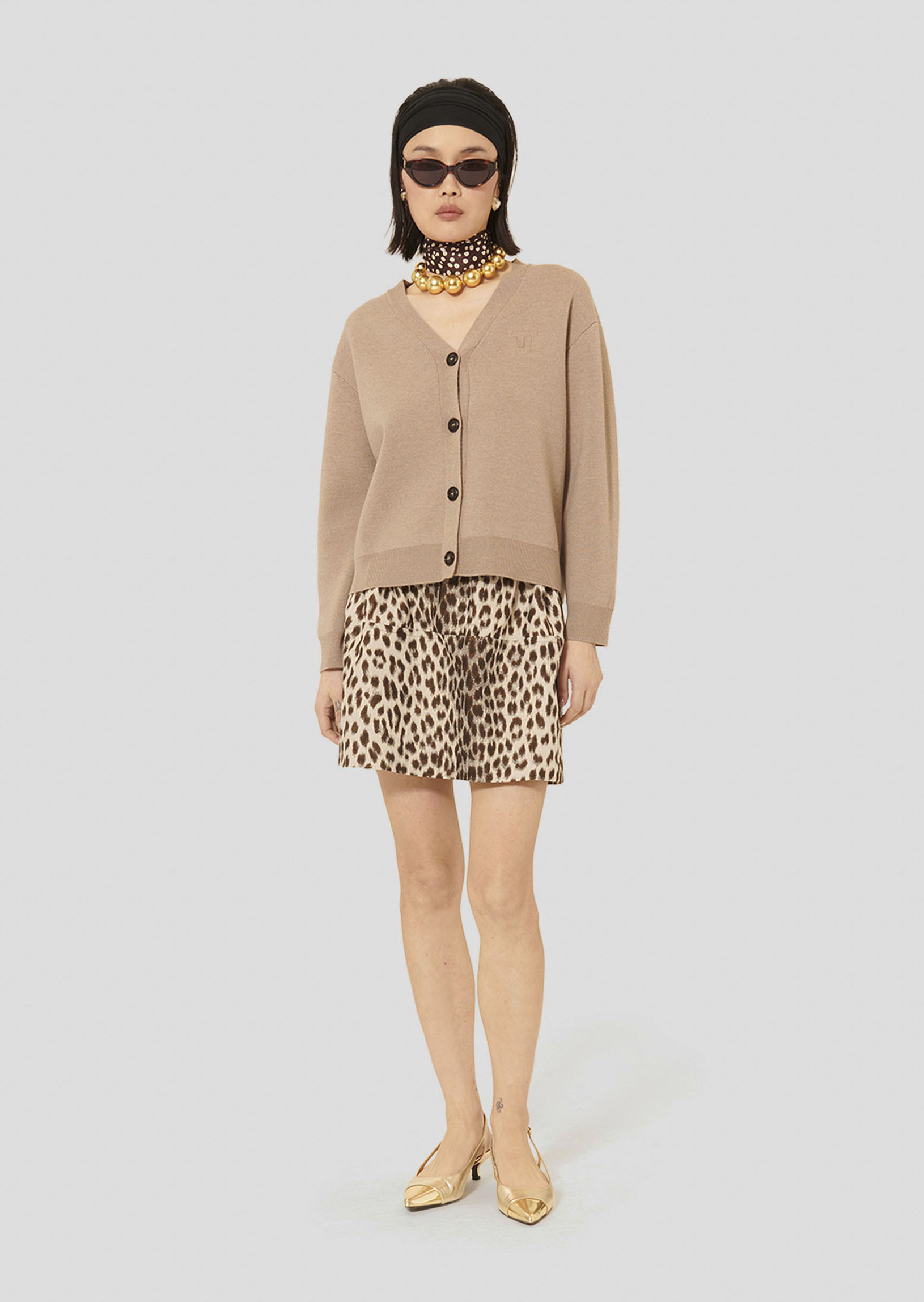 Gilet Gibus-Noisette en Laine Merinos Extrafine