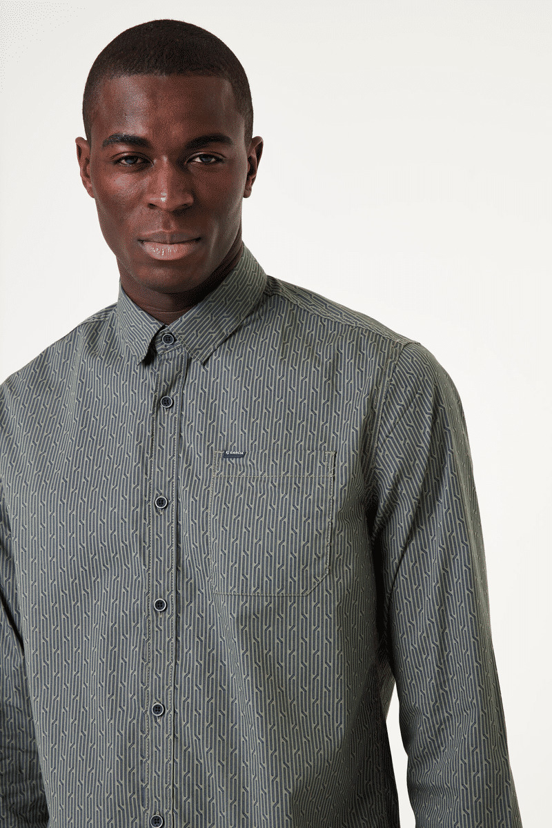 Men Shirt Green