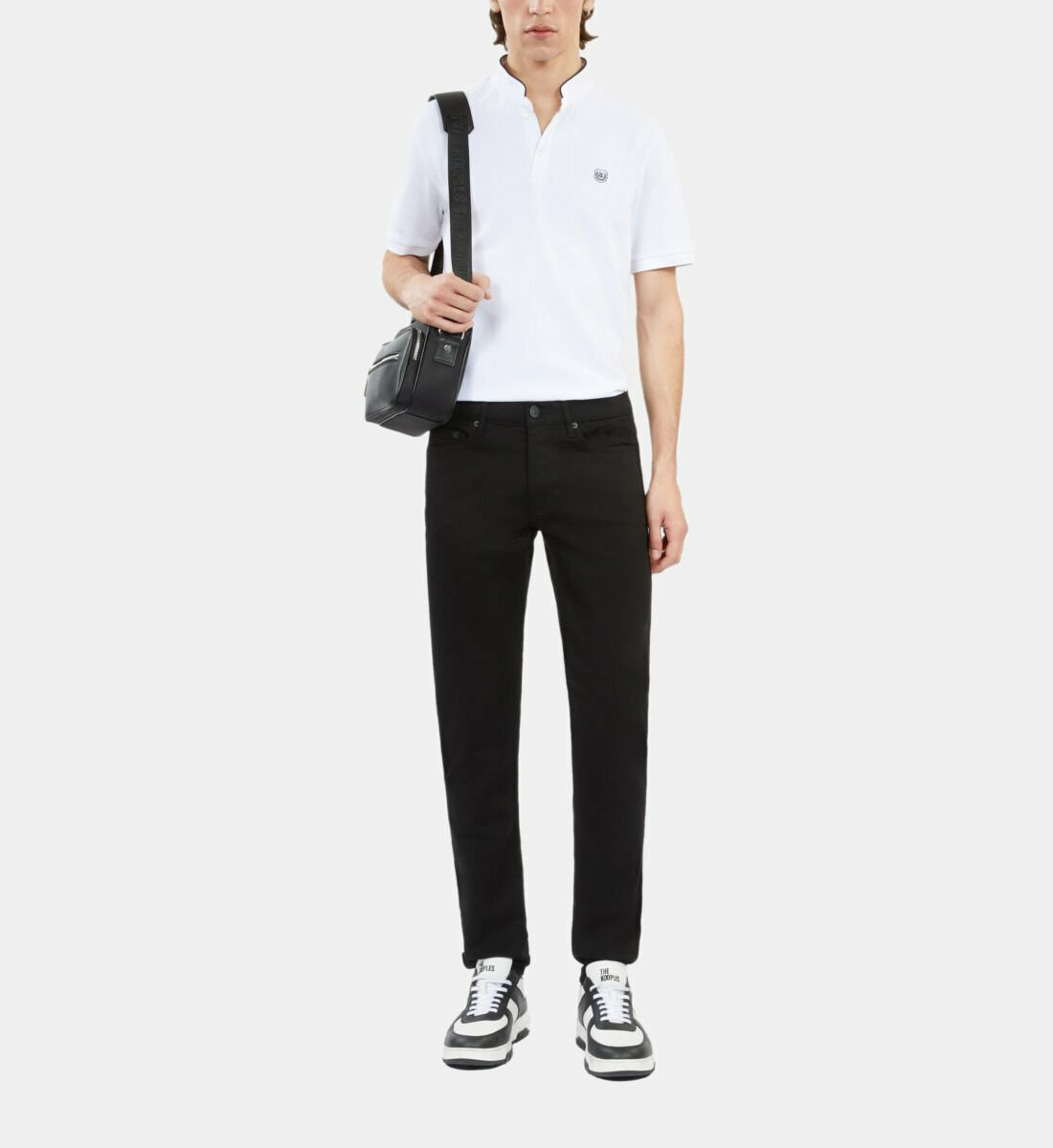 Polo Blanc En Coton Piqué Homme