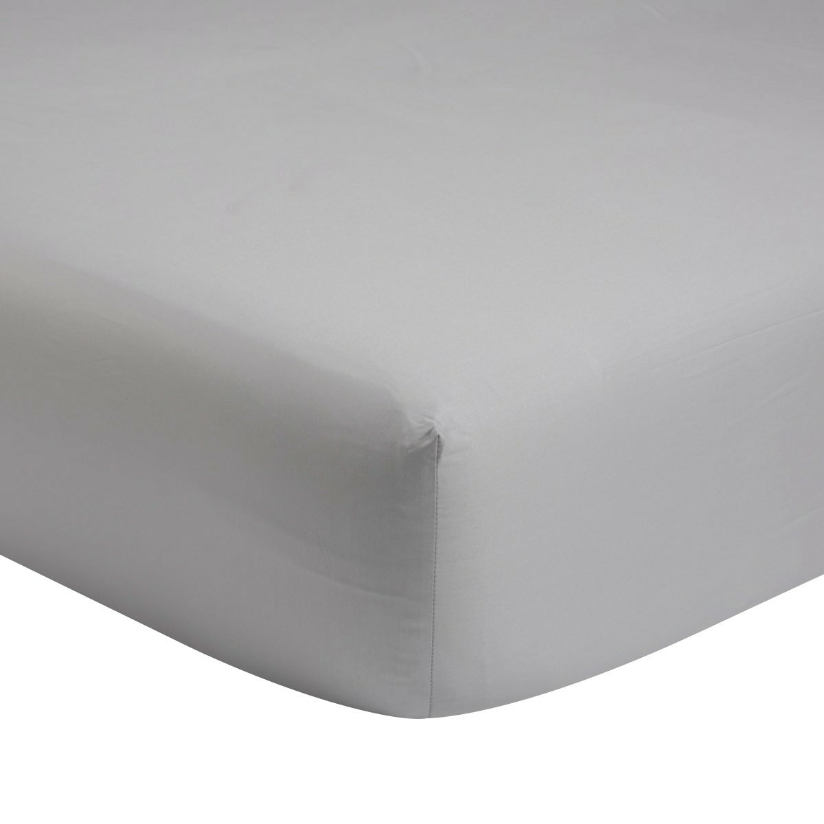 Olivier Desforges - Drap housse en satin de coton gris, Comete