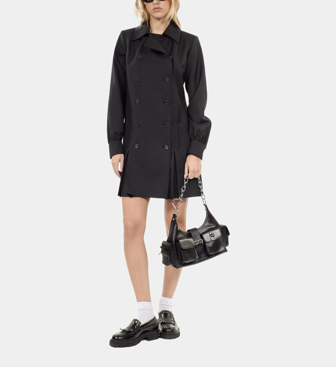 Robe Tailleur Courte Noire Femme