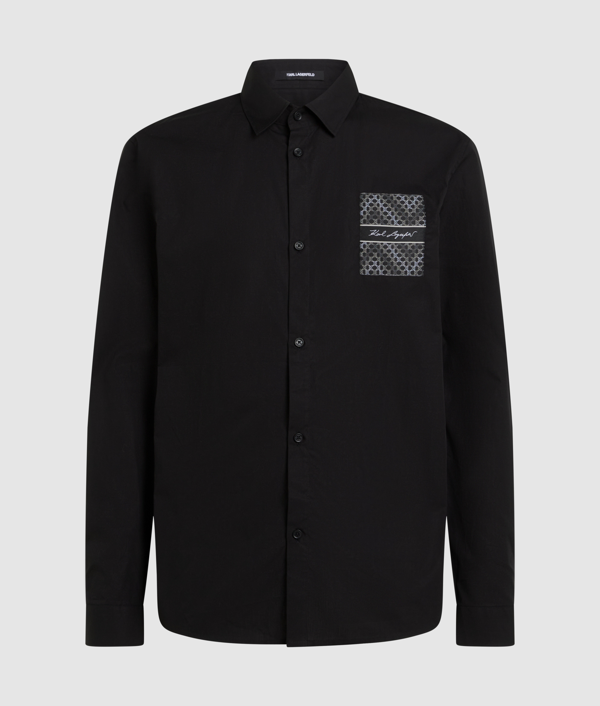 K-CHEVRON DETAIL POPLIN SHIRT