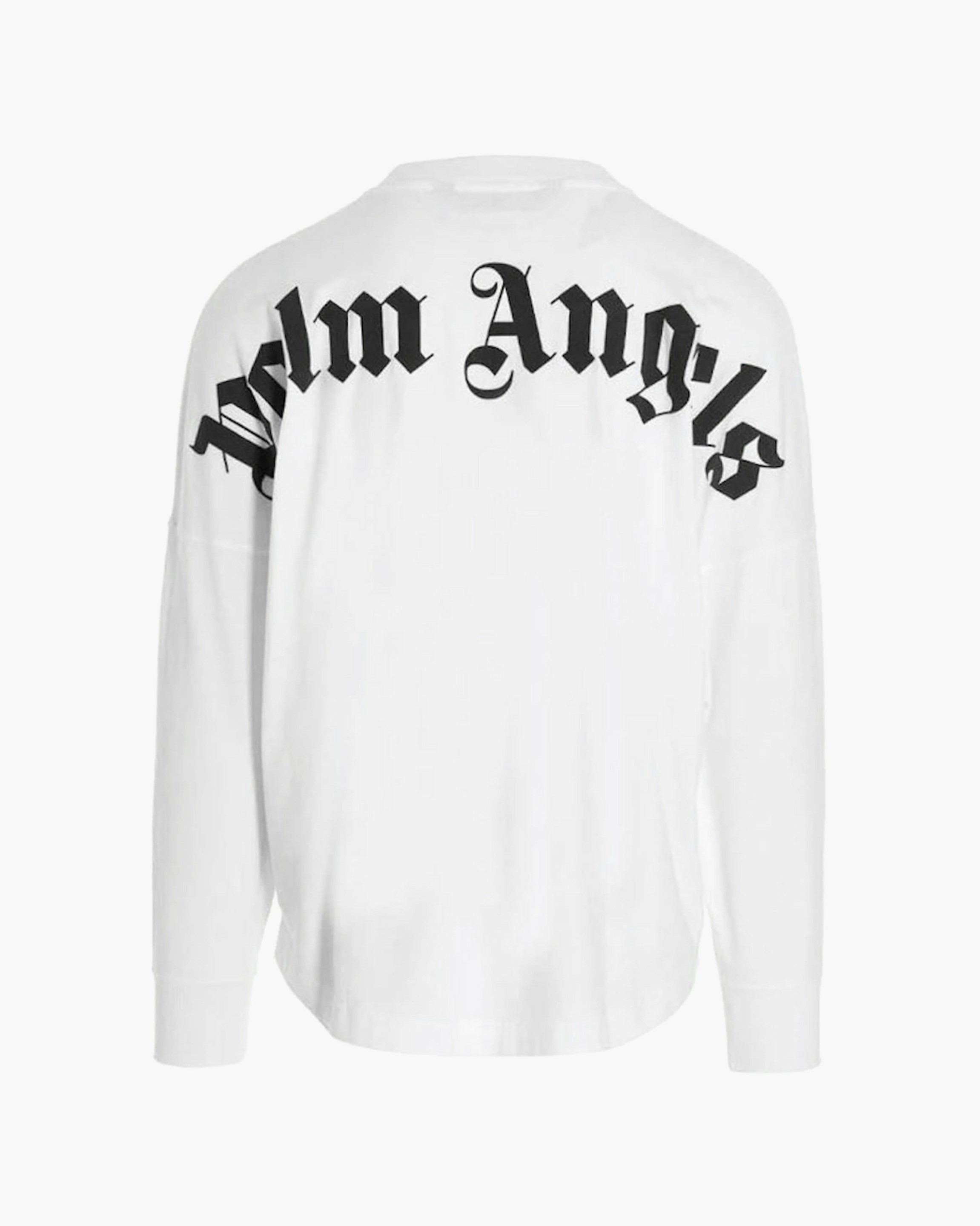 Palm Angels T-Shirt Manches Longues Arc Logo  Blanc