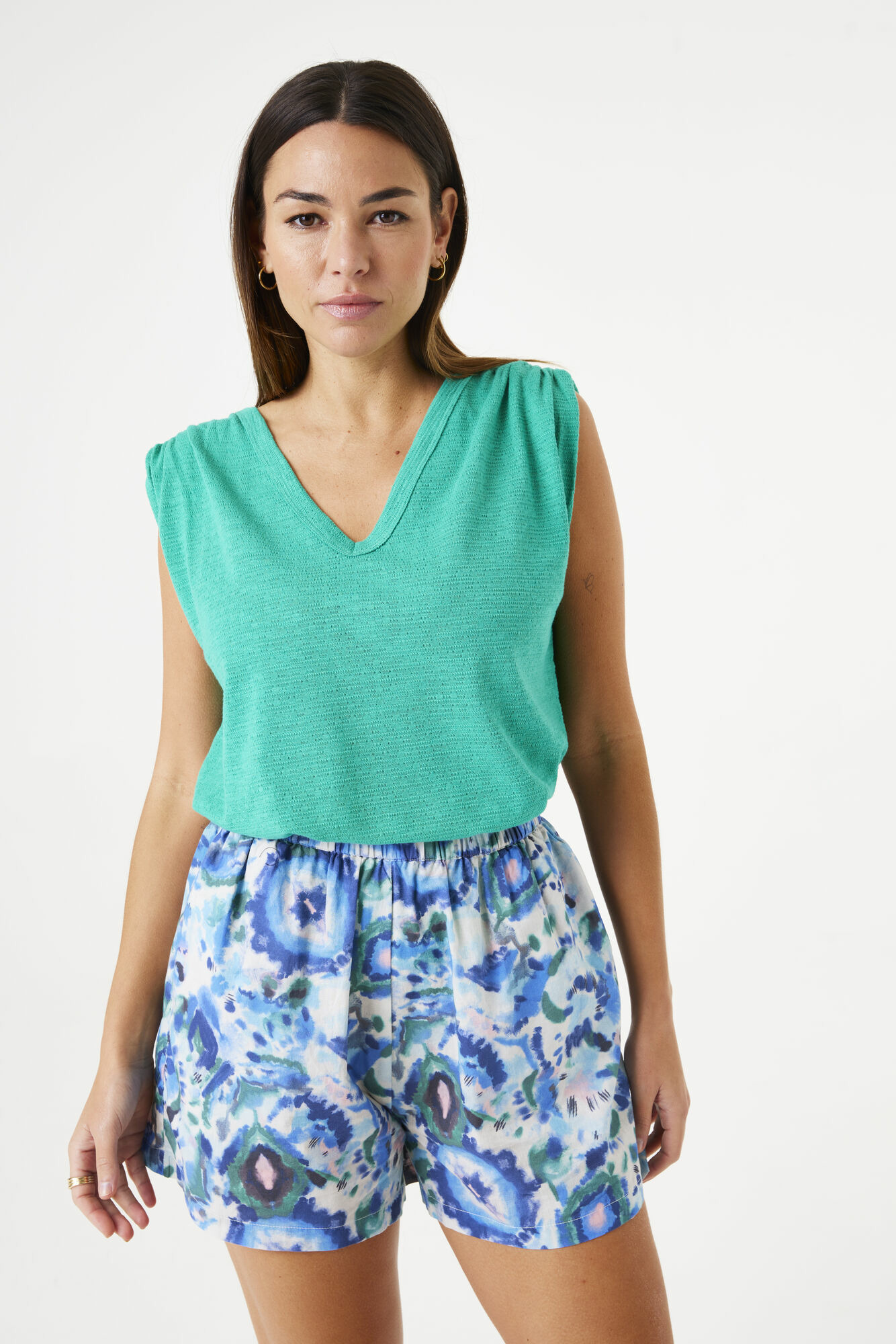 Women T-shirt Green