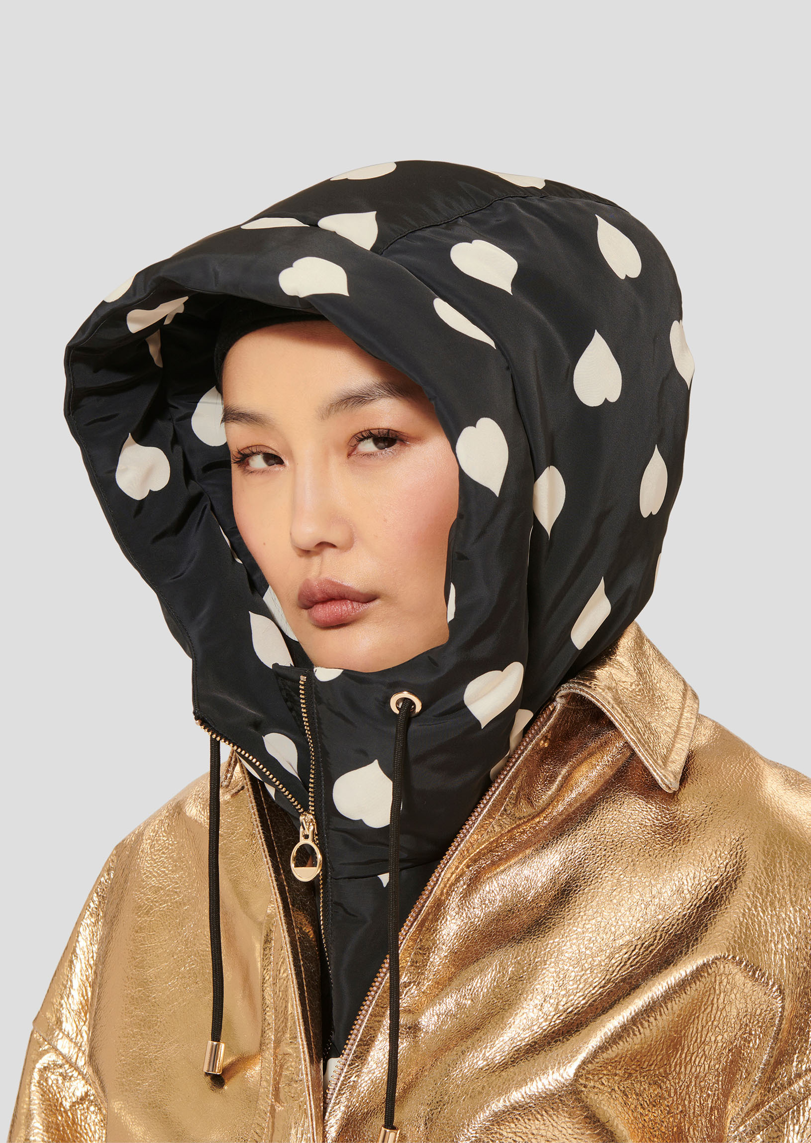 Capuche Daria-Charcoal en Polyester