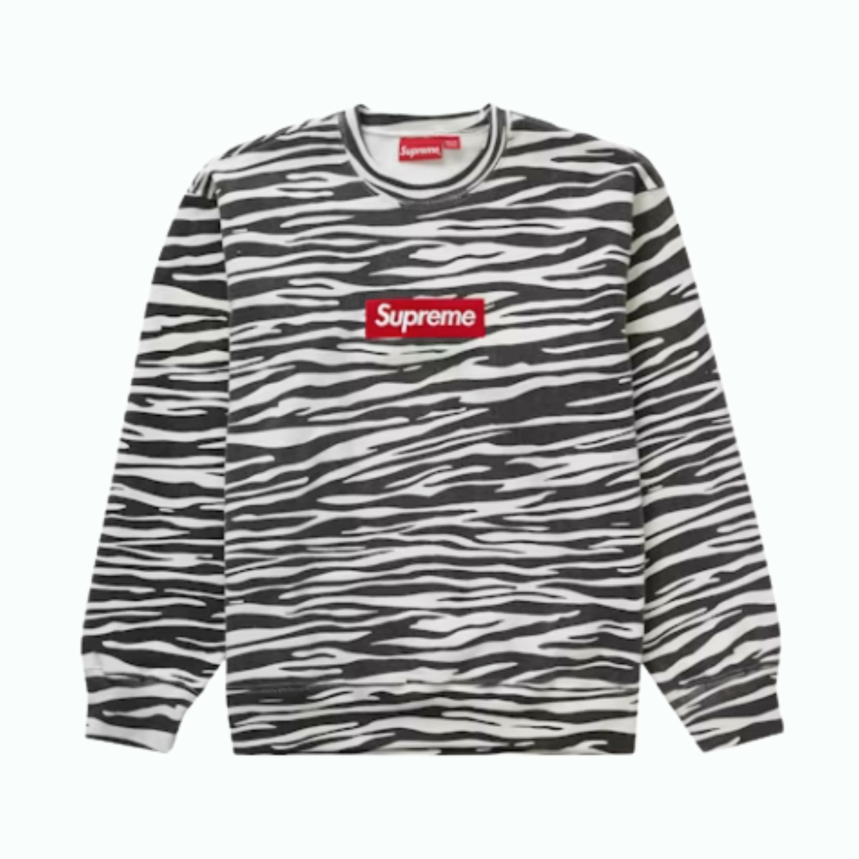 Supreme Box Logo Hooded Sweatshirt Zebra