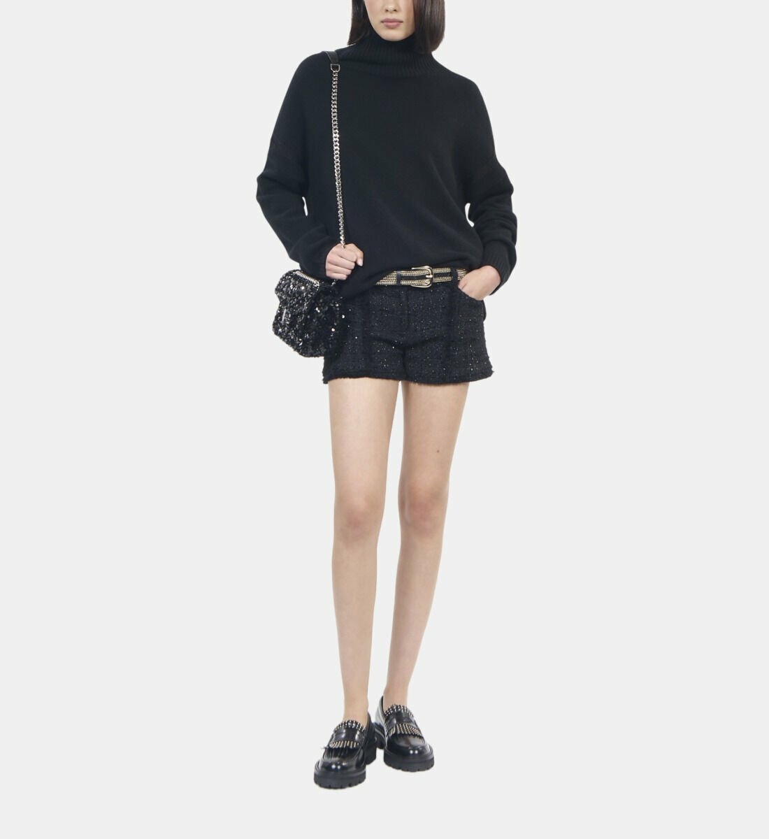 Pull En Cachemire Noir Femme