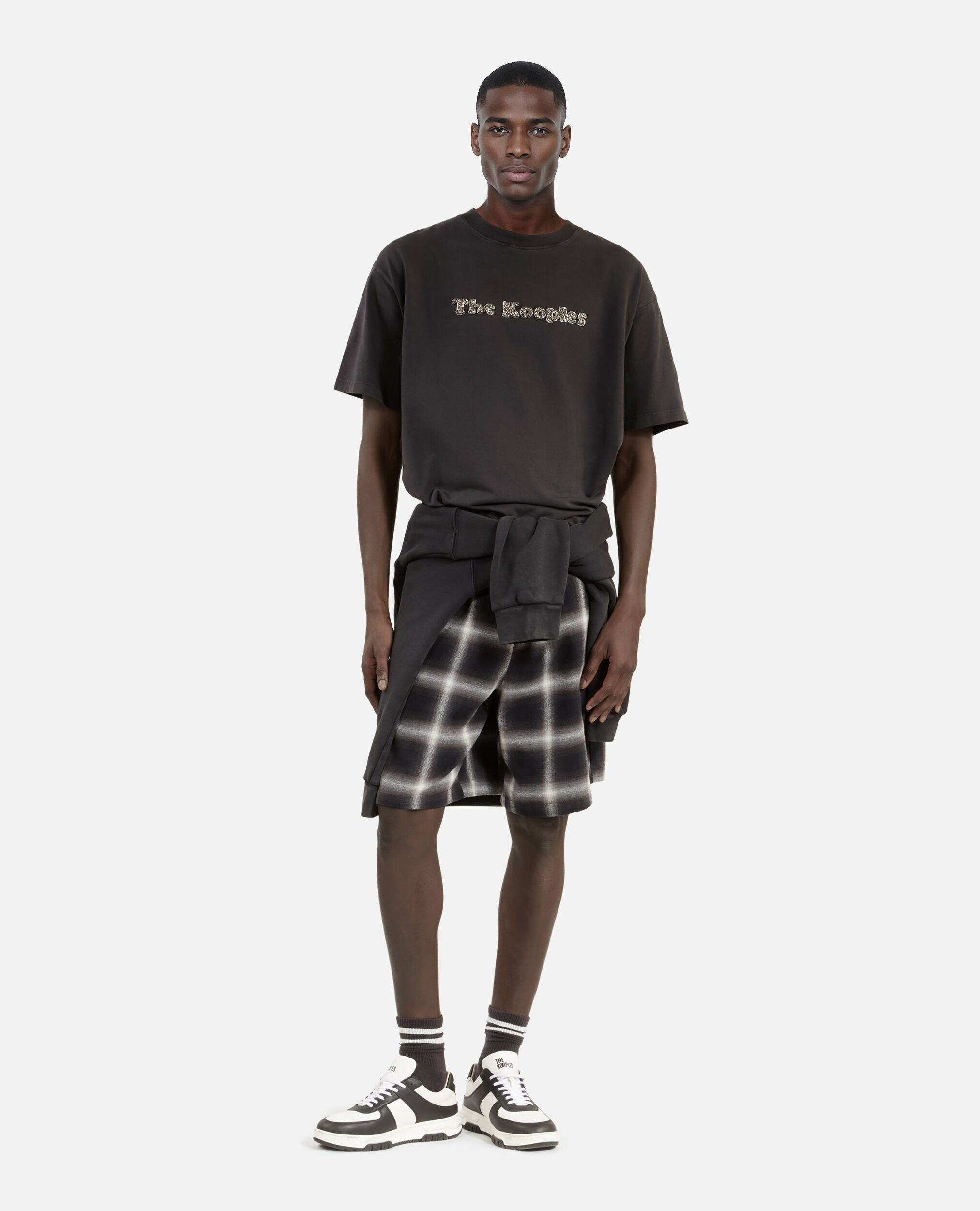 T-Shirt Manches Courtes Print Perles