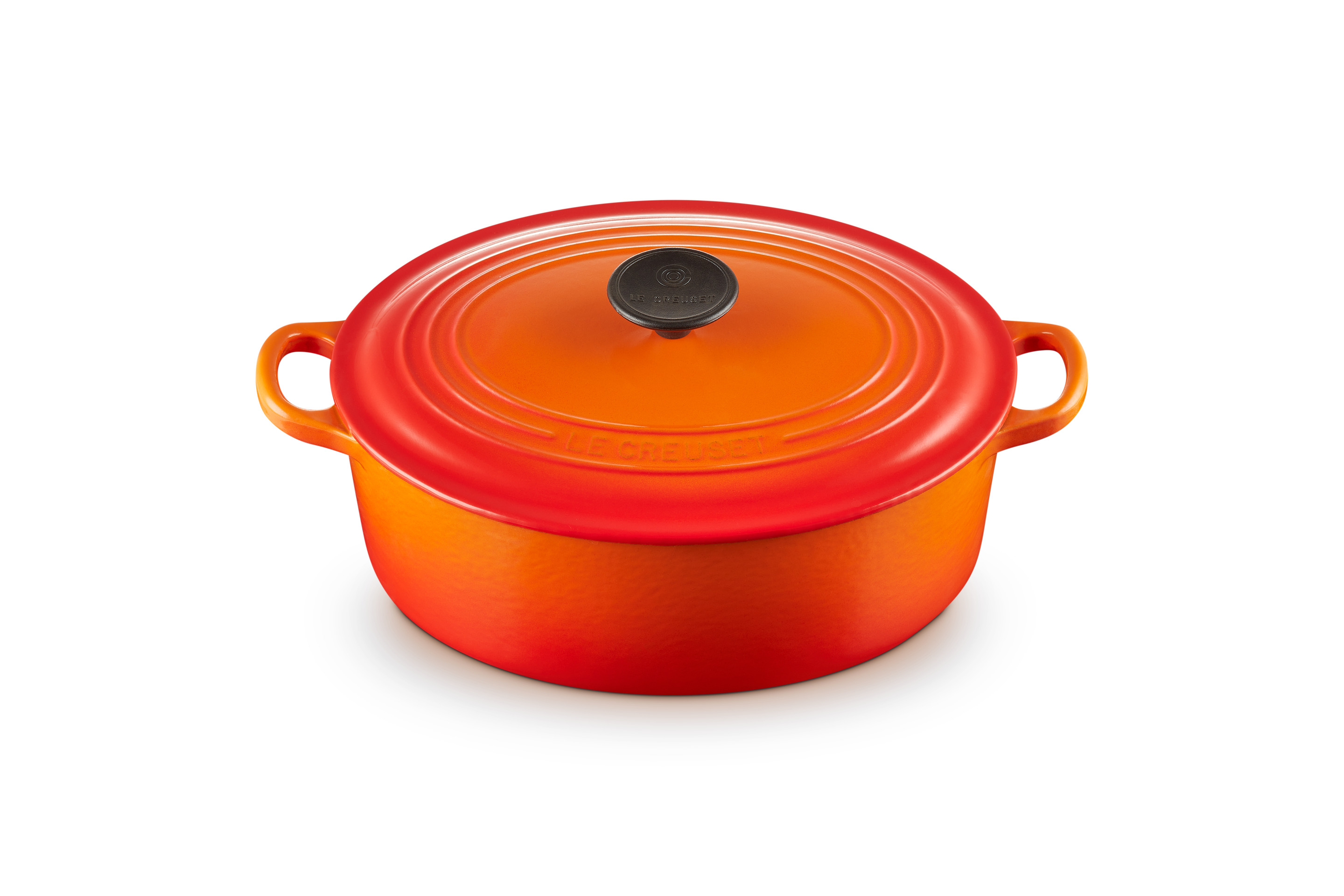 Cocotte ovale 27cm en fonte émaillée volcanique
