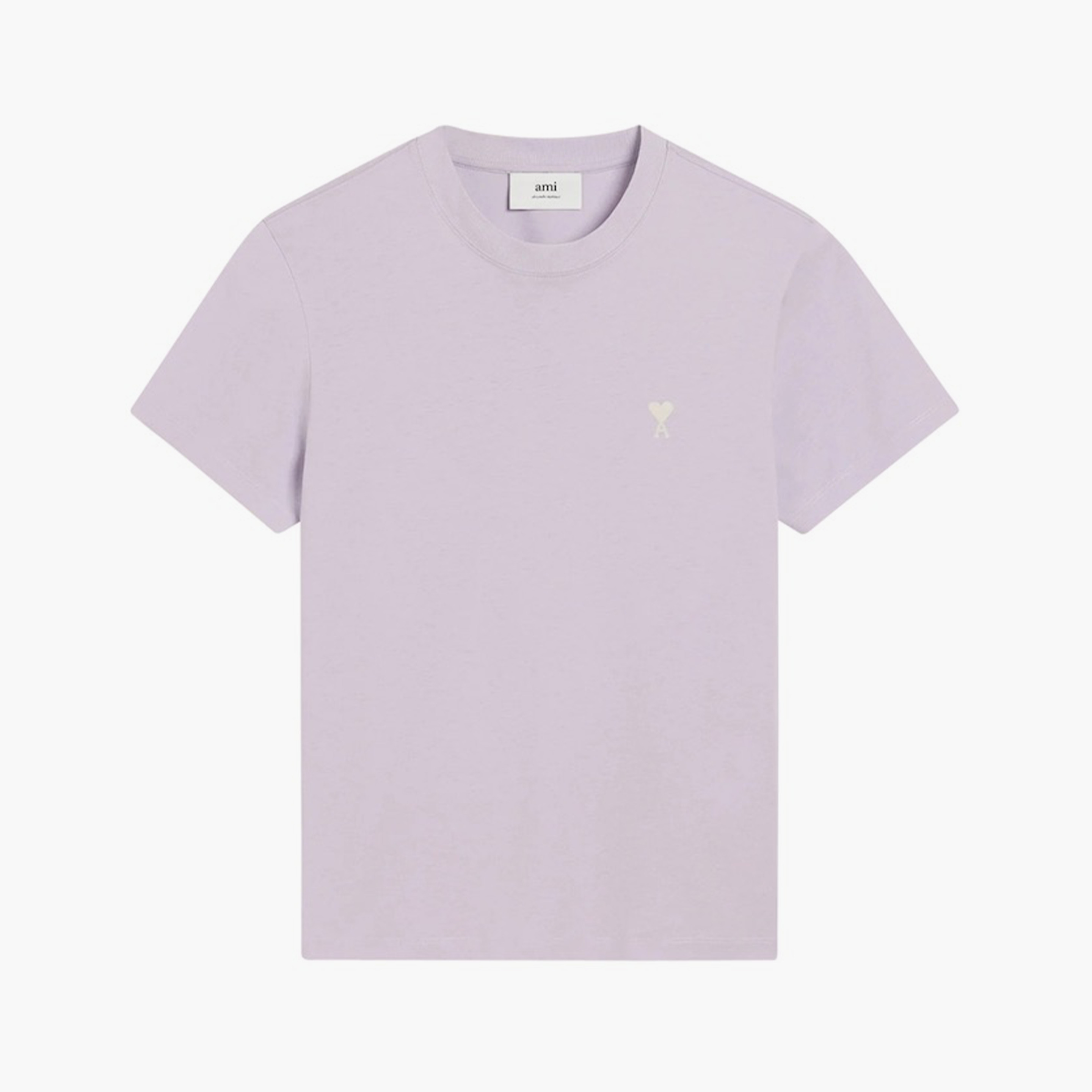 Ami Paris T-shirt Ami de Coeur Blanc Lila