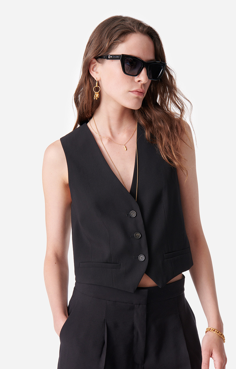 Gilet De Costume Benson En Viscose Mélangée