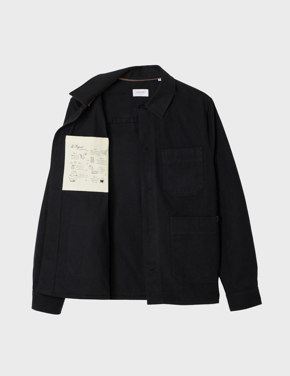 Veste en flanelle noire - "La Figaret de" Jeffrey Cagnes