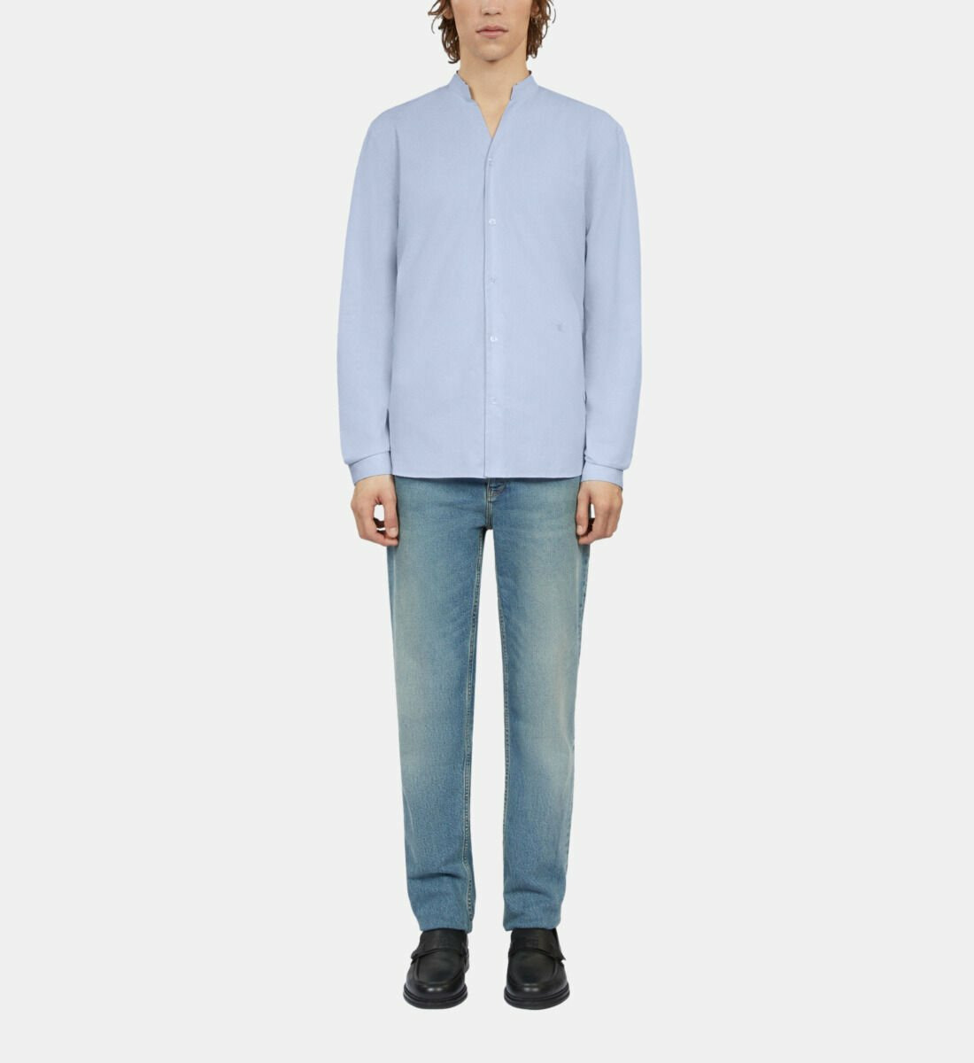 Chemise Formelle Bleu Ciel En Popeline Homme