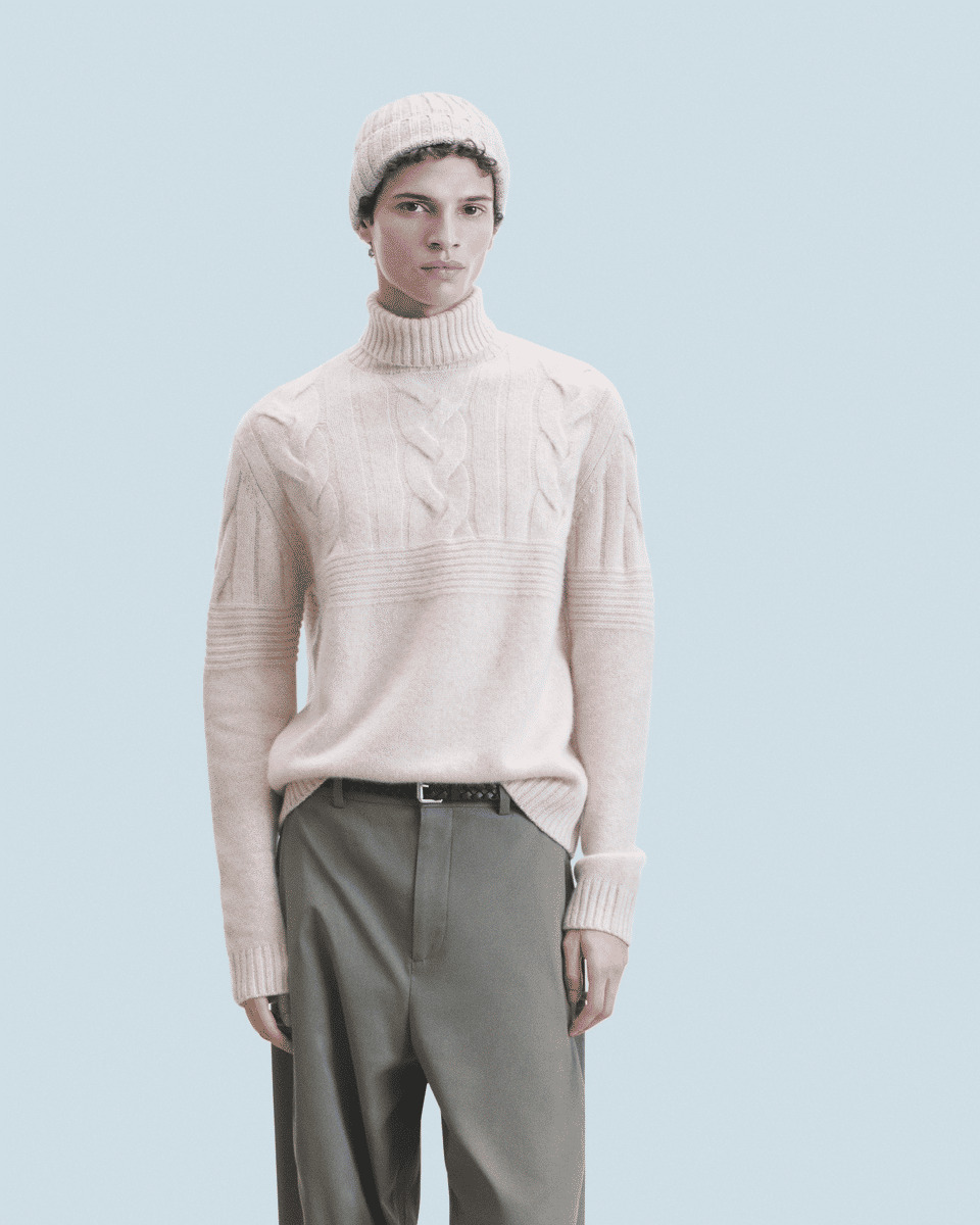 Pull Col Roulé Torsades