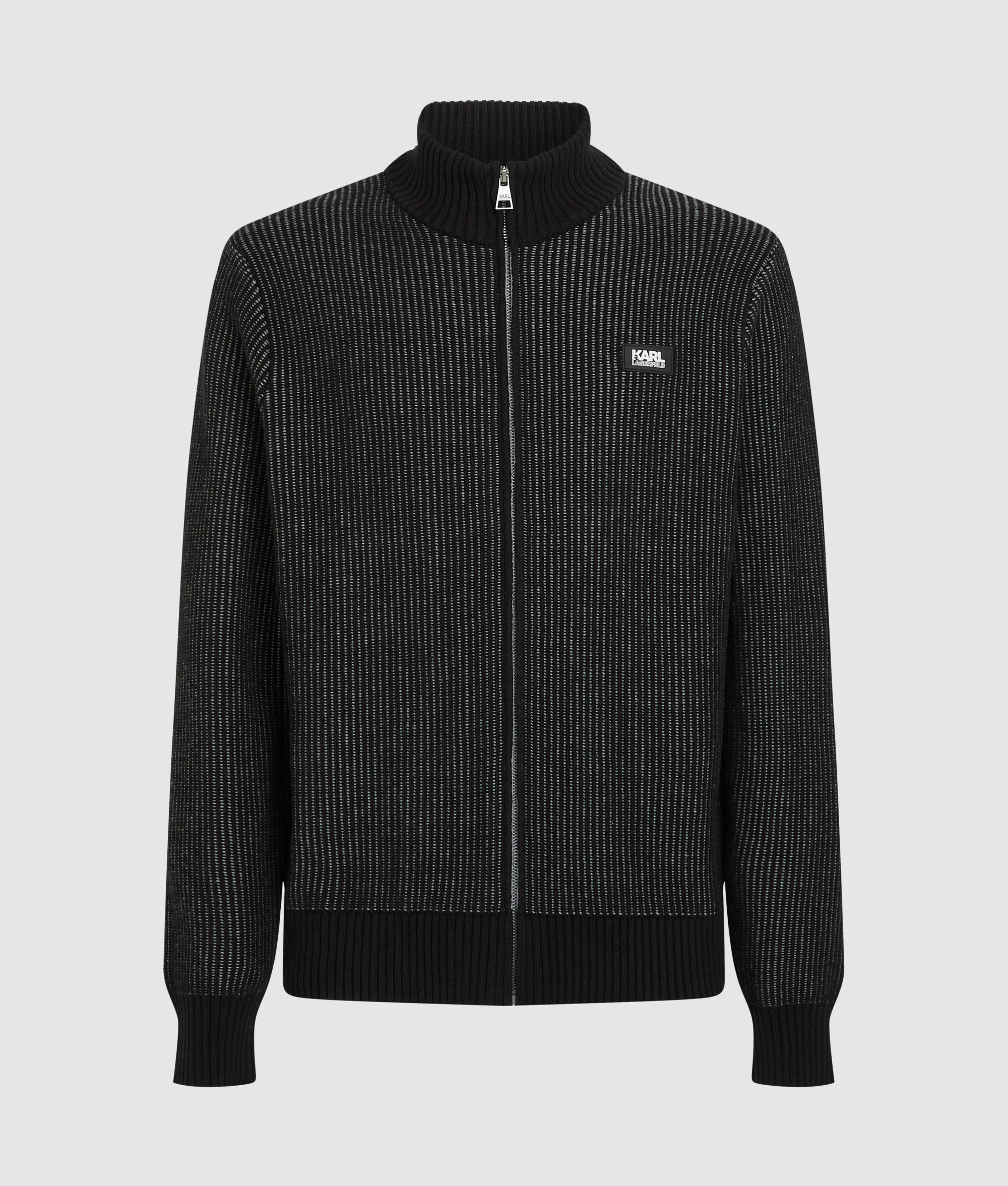 STACK PATCH ZIP CARDIGAN