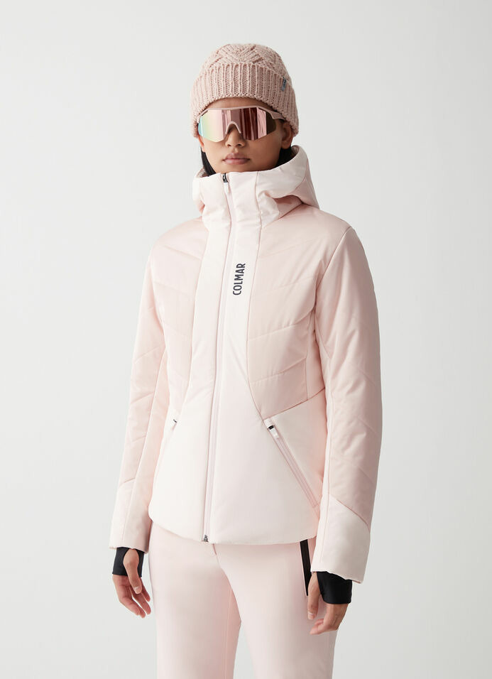Veste de ski en tissu satiné