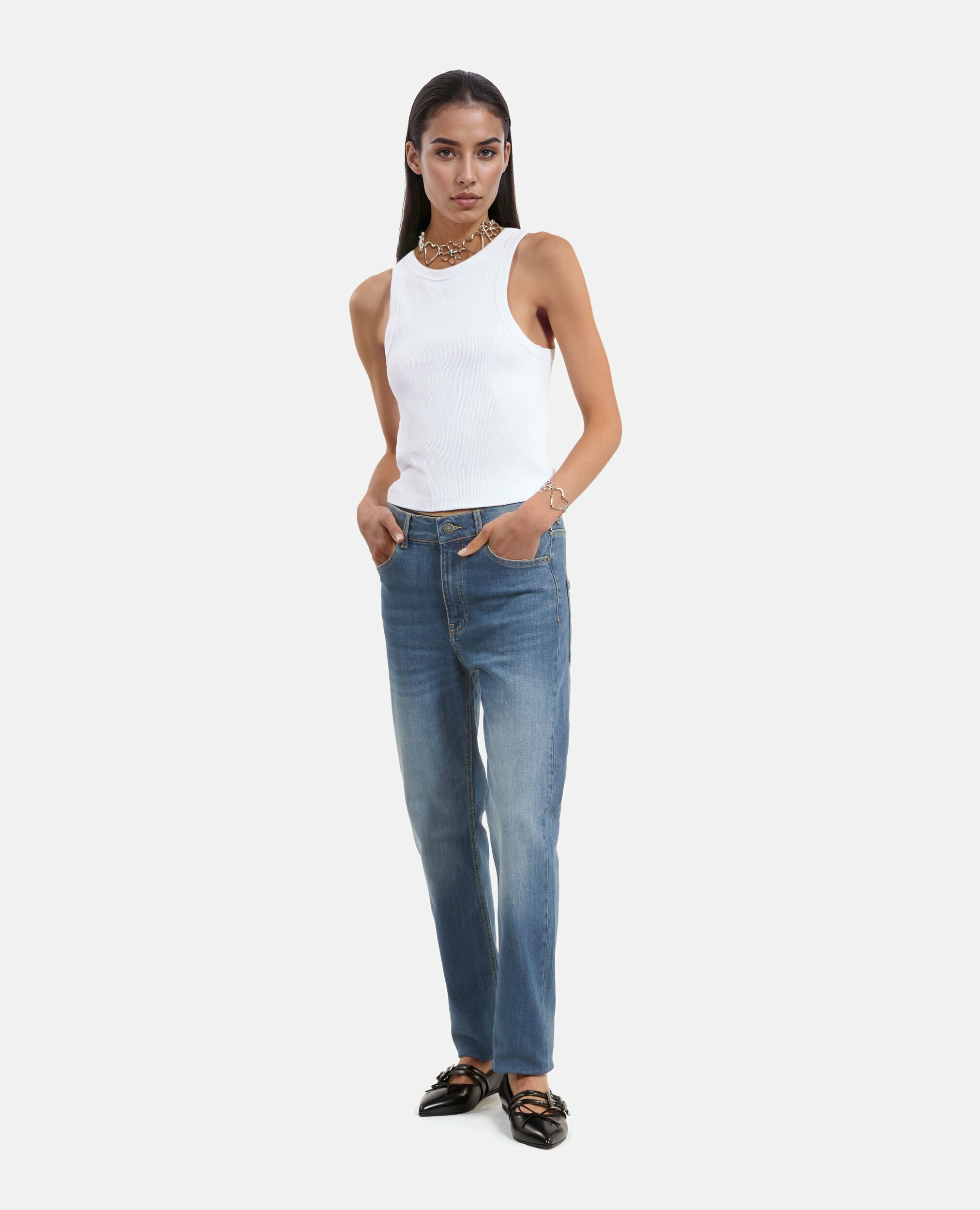 Jean Slim Bleu Femme