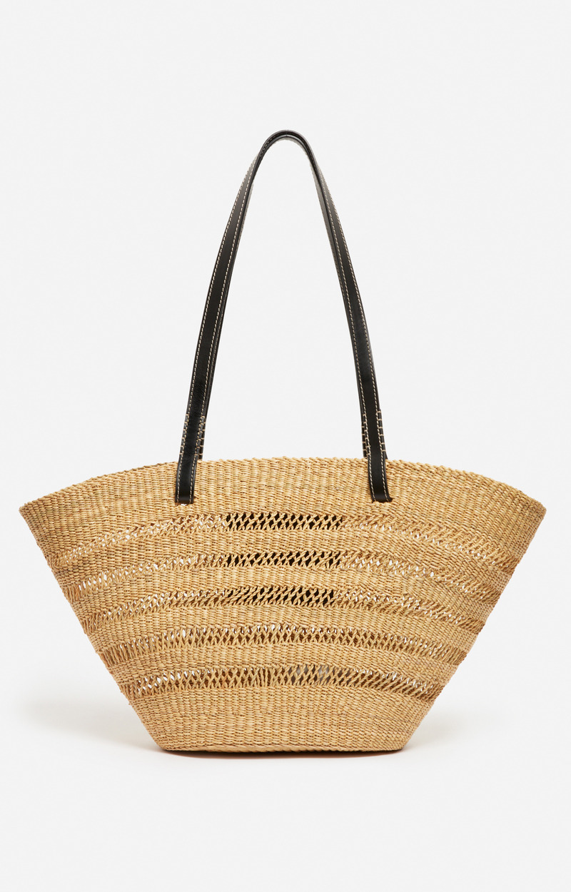 Grand Panier Reed En Coton Et Lyocell