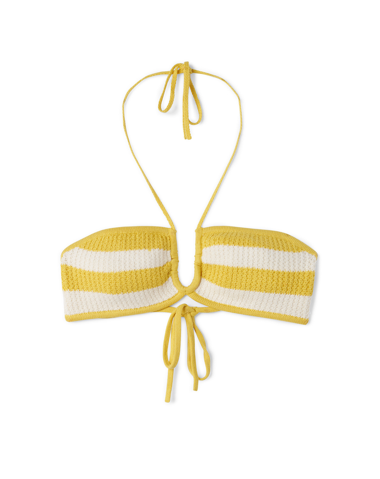 Haut de bikini rayé - Femme - COLIBRI/NATUREL