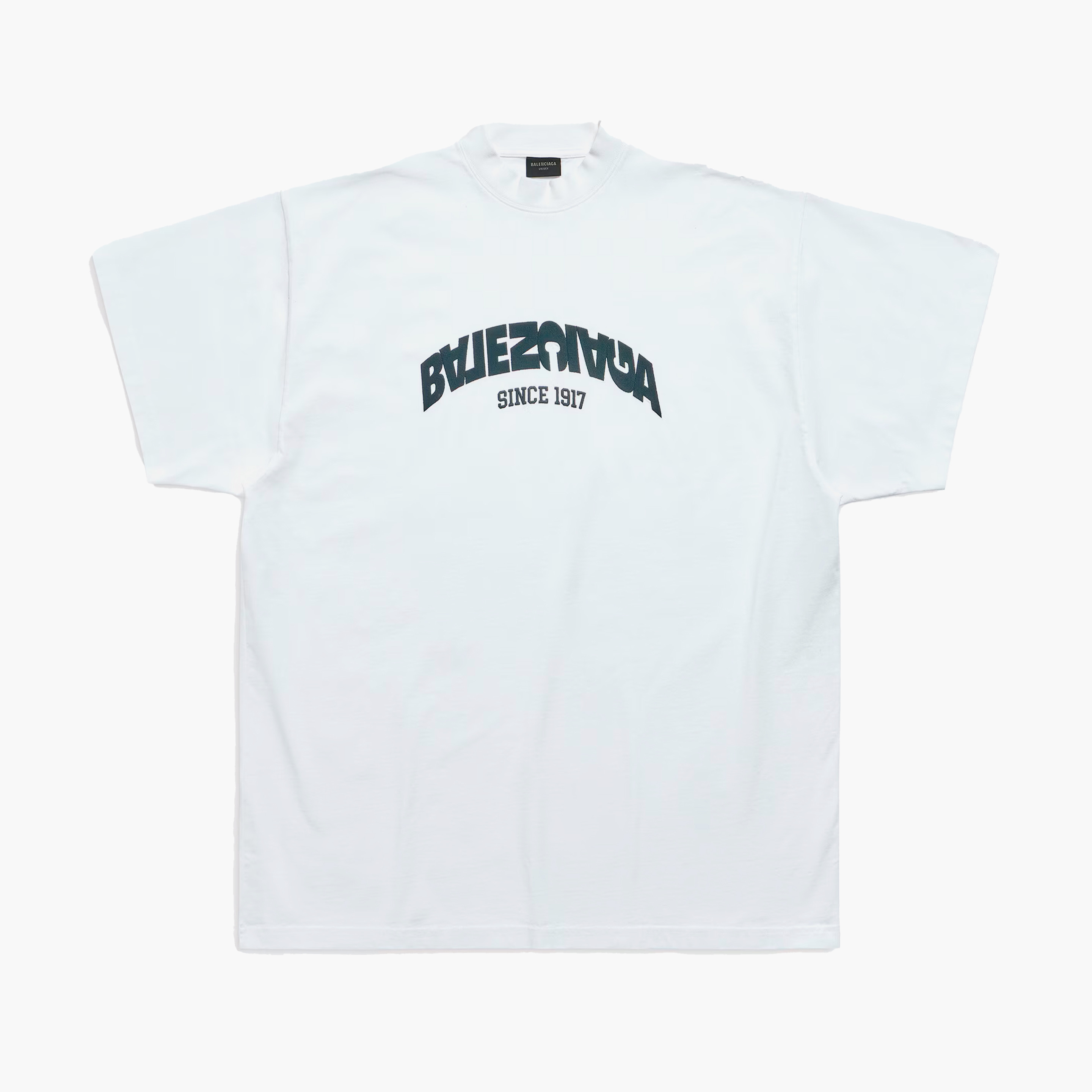 Balenciaga T-Shirt Back Flip Blanc