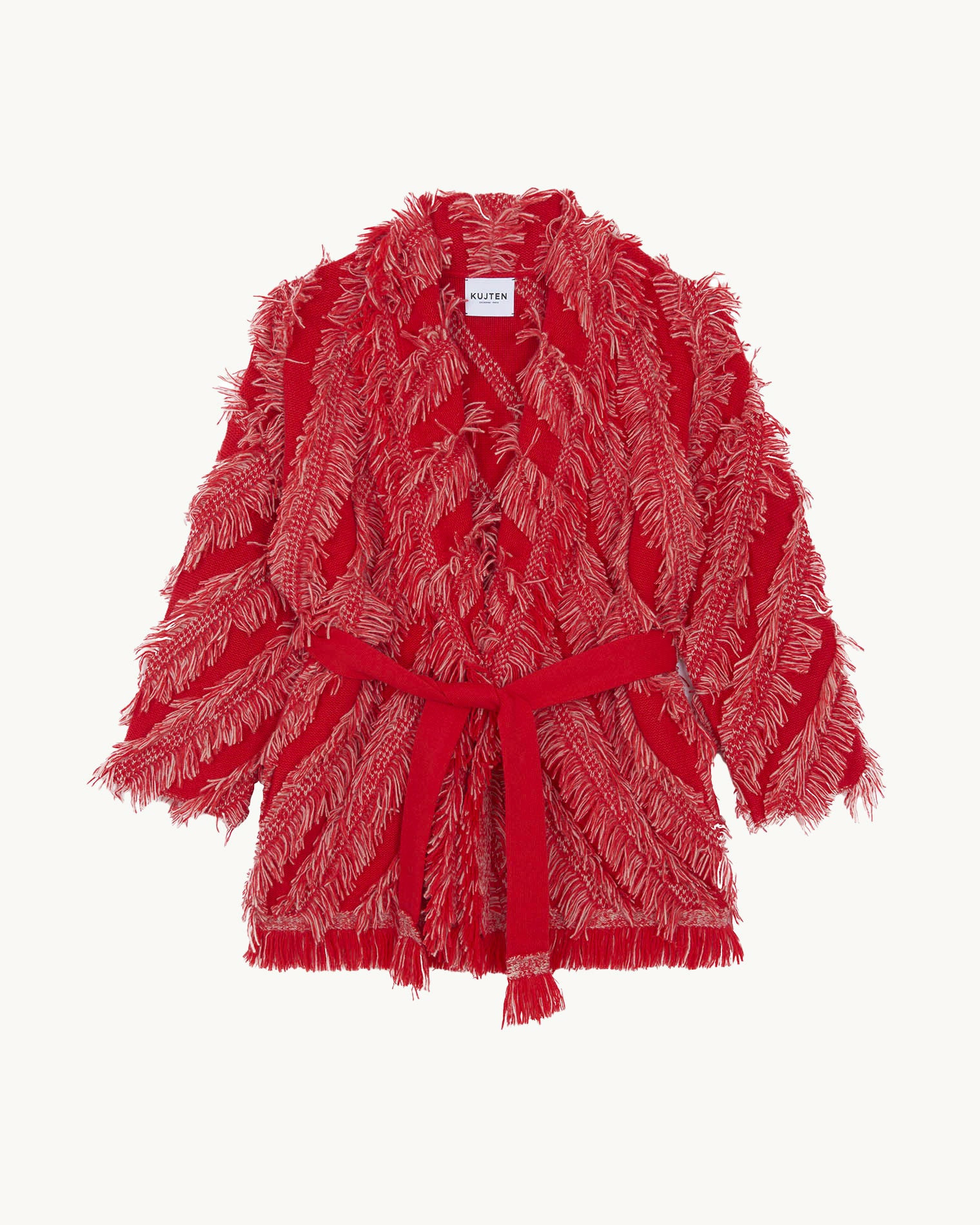 Veste Miko Fringes rouge